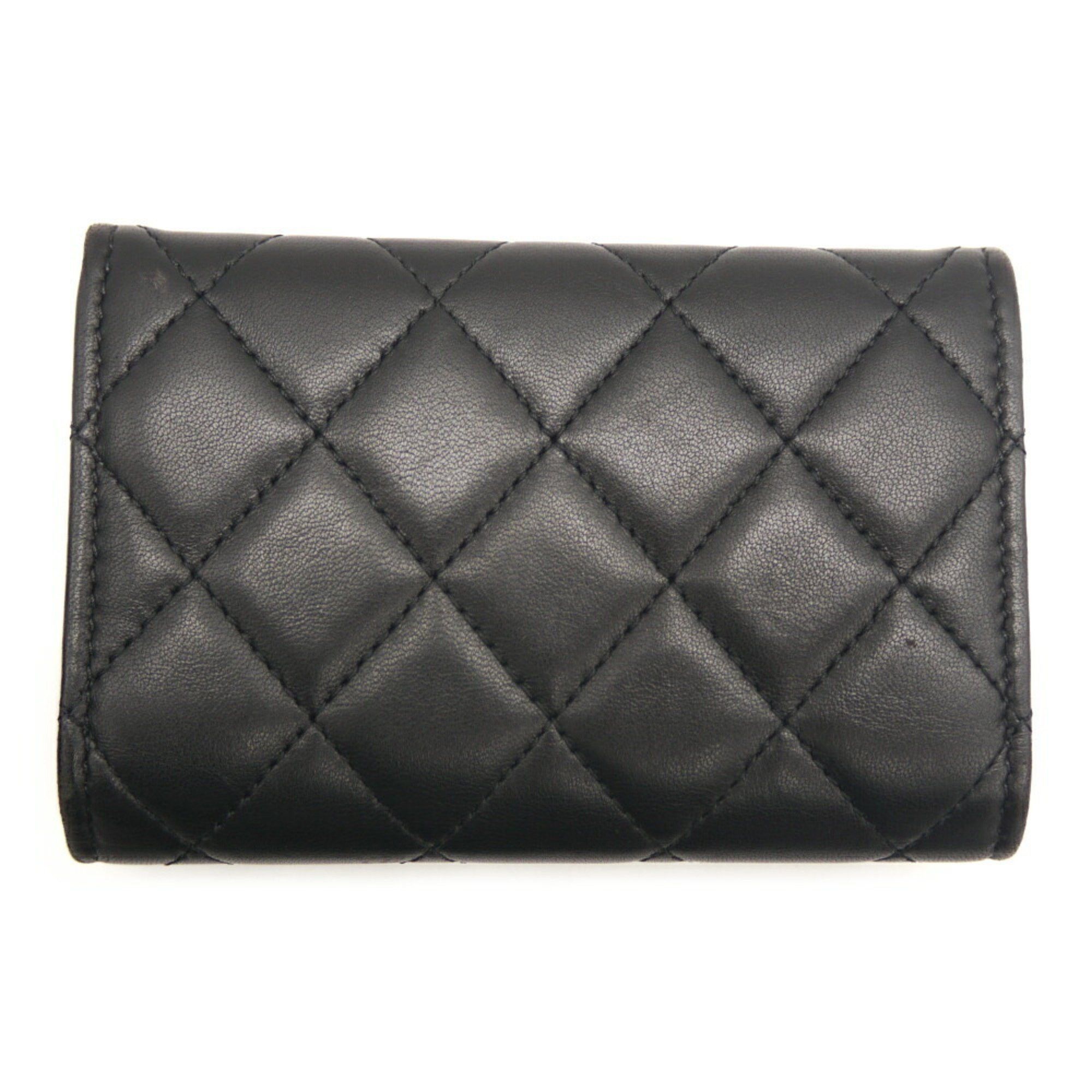 Chanel CHANEL Matelasse Lambskin Card Holder Business Case Black A80799 Size ONE SIZE - 2 Thumbnail
