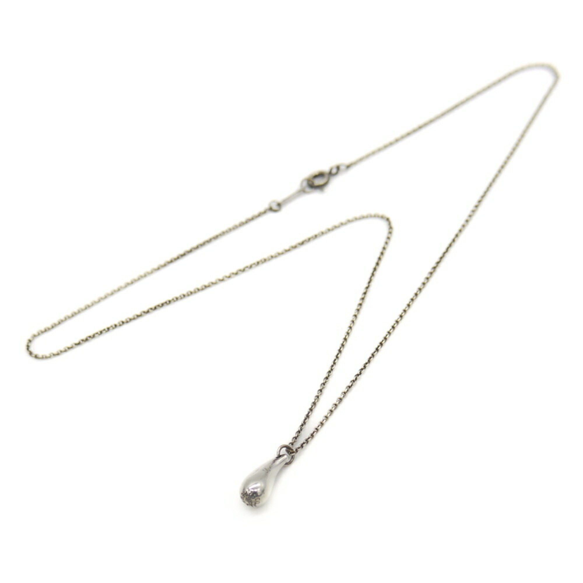 Tiffany & Co. TIFFANY & Co. Tiffany Elsa Peretti Teardrop Pendant Necklace Silver 925 Azuki Chain Size ONE SIZE - 3 Thumbnail