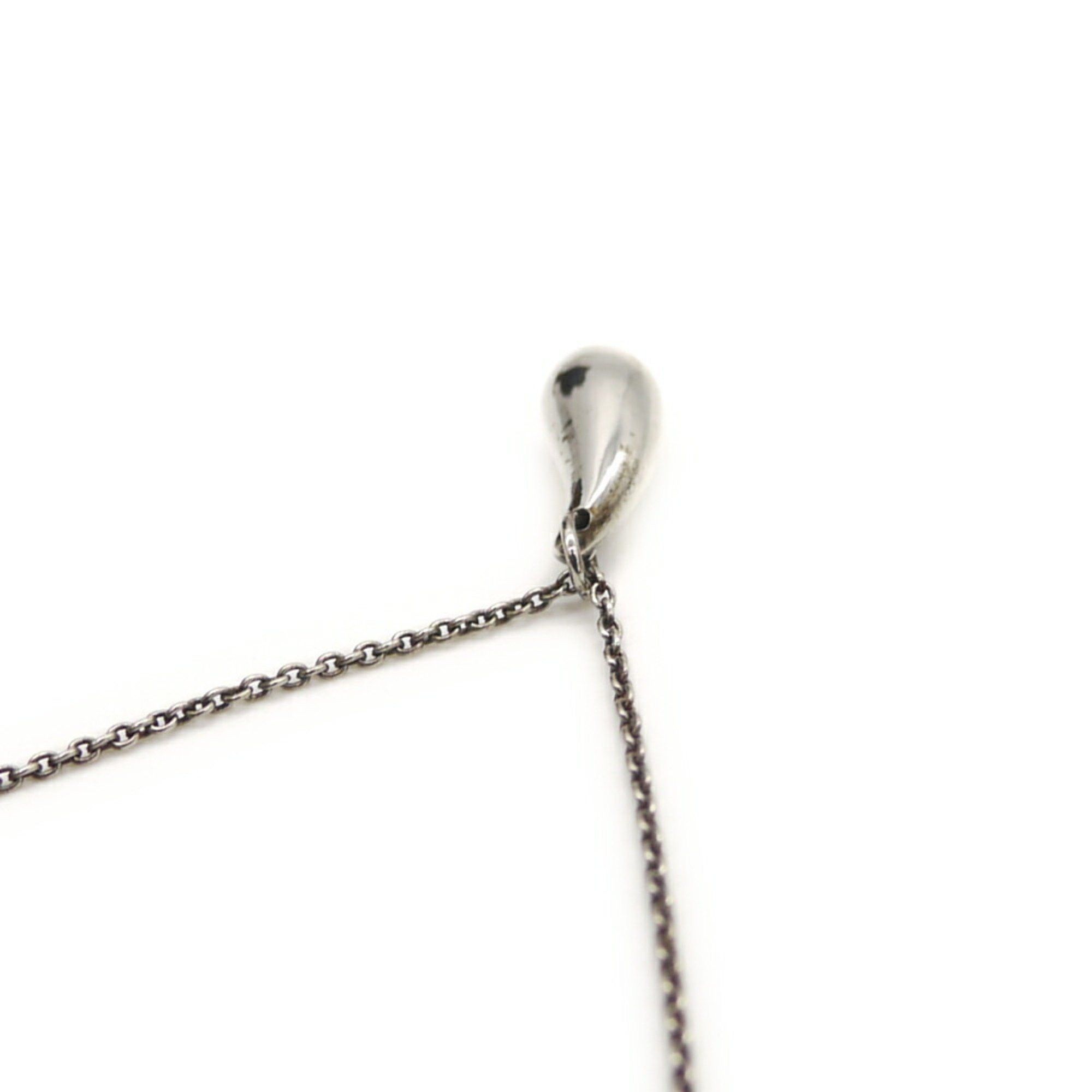 Tiffany & Co. TIFFANY & Co. Tiffany Elsa Peretti Teardrop Pendant Necklace Silver 925 Azuki Chain Size ONE SIZE - 2 Thumbnail