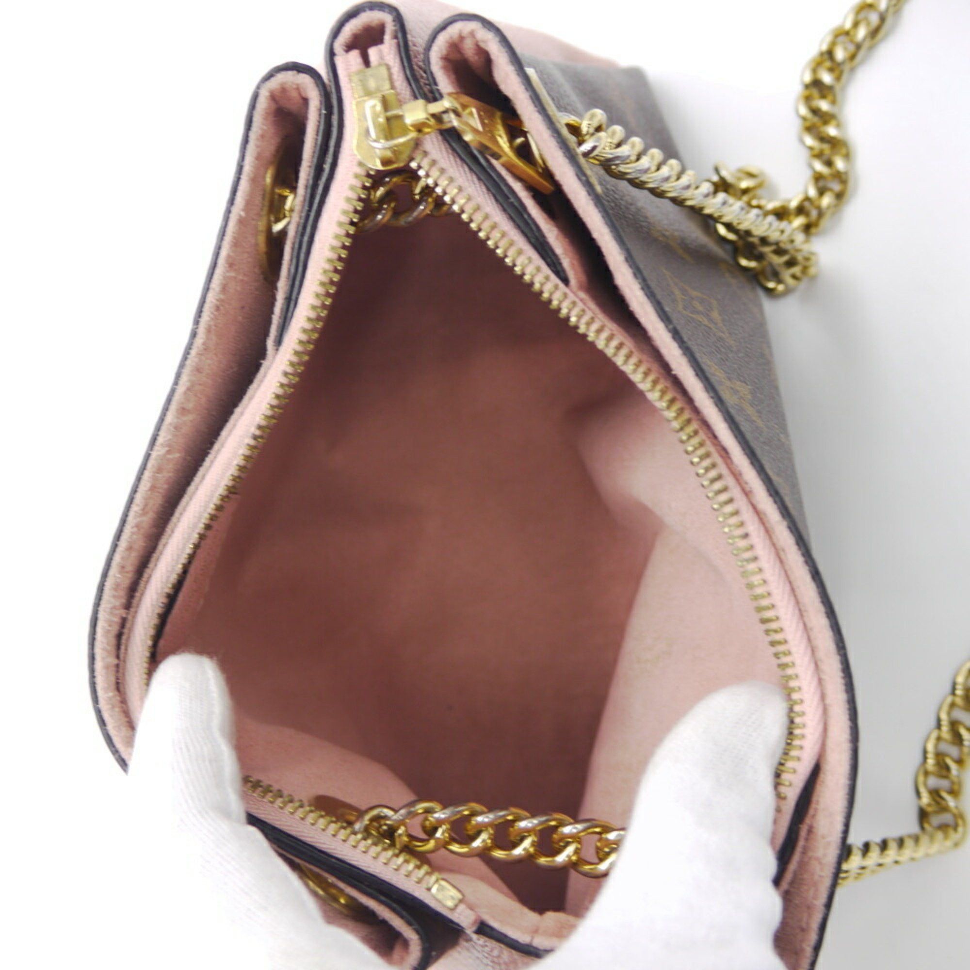 Louis Vuitton LOUIS VUITTON Surenne BB Monogram Rose Poodle M43777 Chain Shoulder Bag Size ONE SIZE - 9 Thumbnail