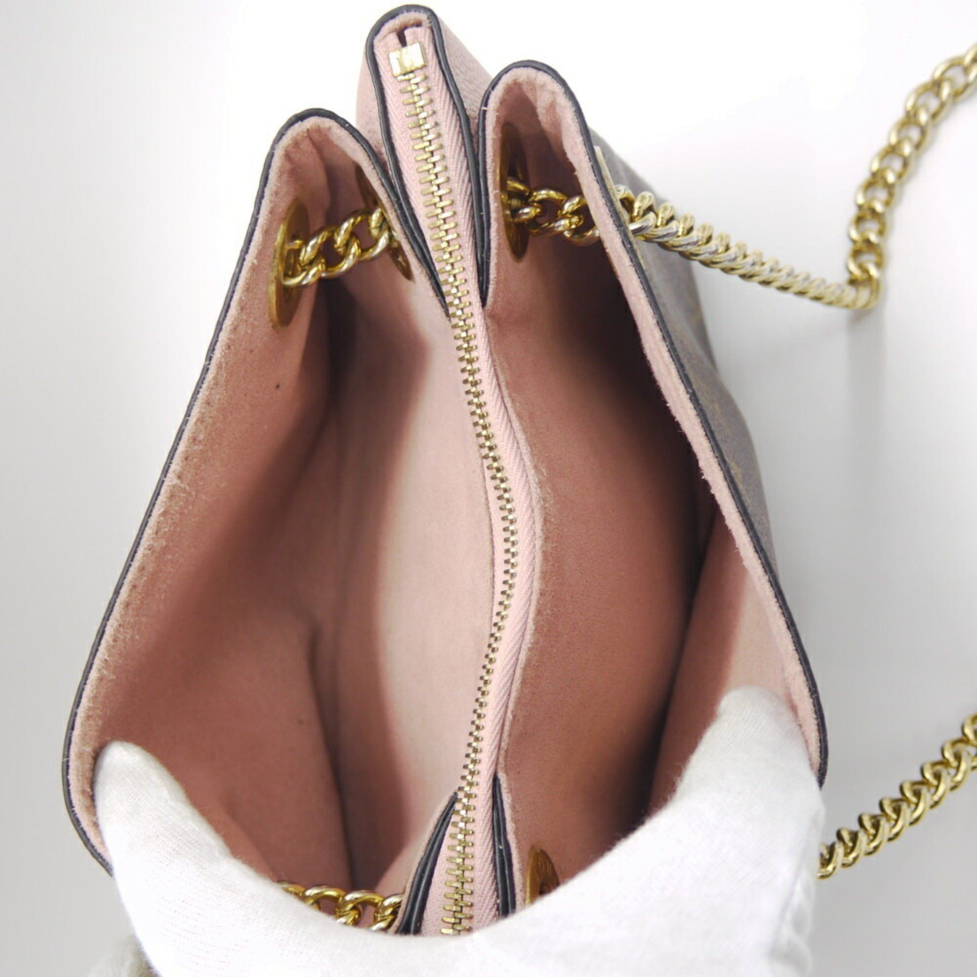 Louis Vuitton LOUIS VUITTON Surenne BB Monogram Rose Poodle M43777 Chain Shoulder Bag Size ONE SIZE - 8 Thumbnail