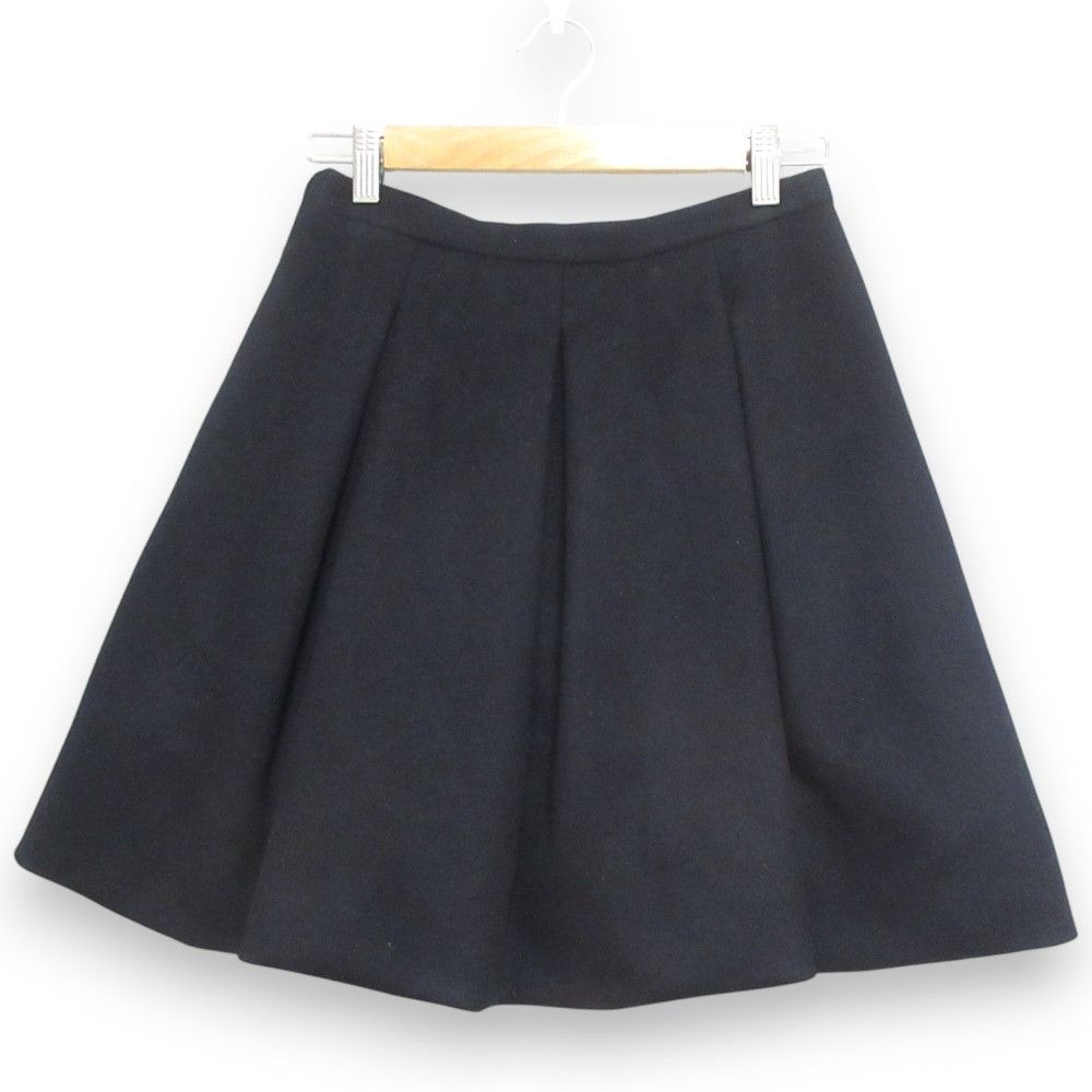 Miu Miu Miu Miu Miu Miu Box Pleats 100% Wool Skirt Natural Material Skirts DUTY FREE for USA Size ONE SIZE - 2 Thumbnail