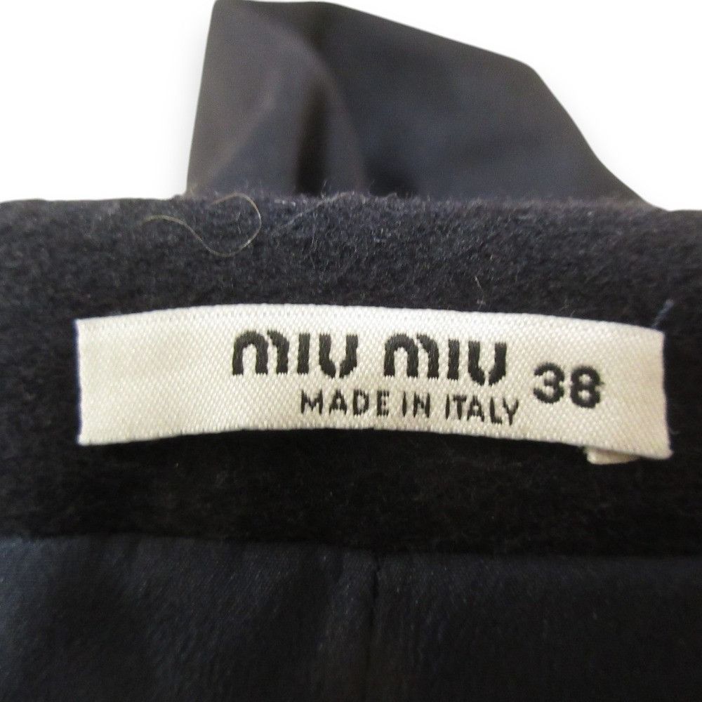 Miu Miu Miu Miu Miu Miu Box Pleats 100% Wool Skirt Natural Material Skirts DUTY FREE for USA Size ONE SIZE - 6 Thumbnail