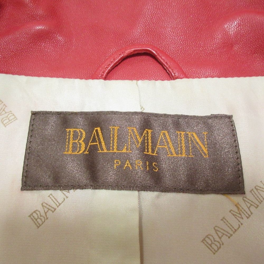 Other Other Balmain Stand Collar Lamb Leather Long Coat Leather Outerwear DUTY FREE for USA Size ONE SIZE - 11 Thumbnail