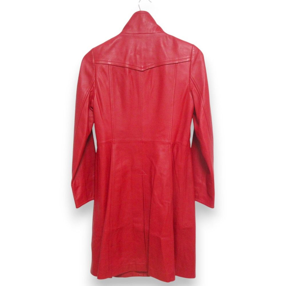 Other Other Balmain Stand Collar Lamb Leather Long Coat Leather Outerwear DUTY FREE for USA Size ONE SIZE - 2 Thumbnail