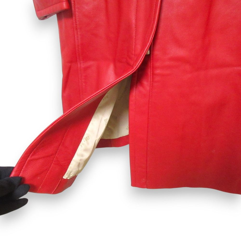 Other Other Balmain Stand Collar Lamb Leather Long Coat Leather Outerwear DUTY FREE for USA Size ONE SIZE - 7 Thumbnail