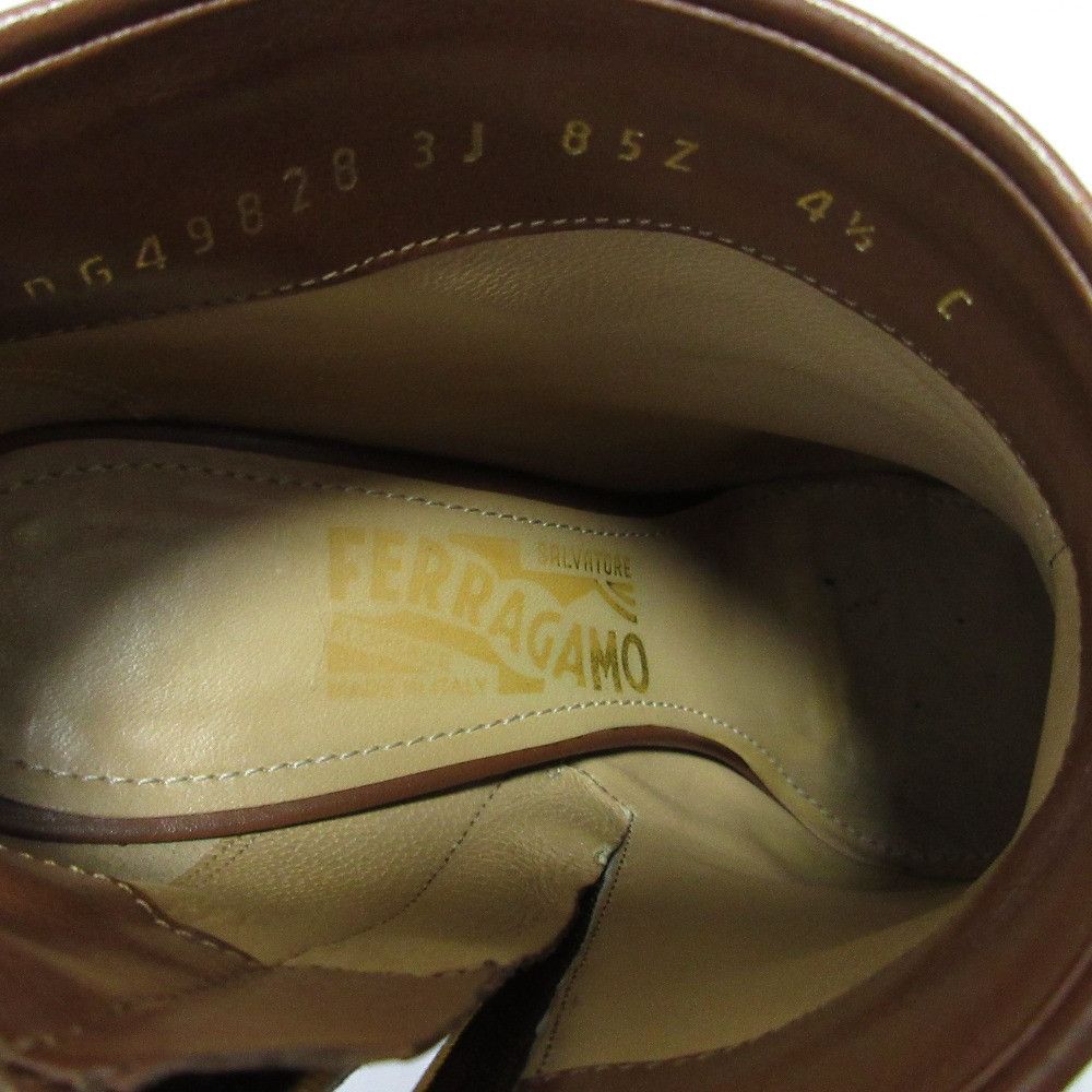 Salvatore Ferragamo Salvatore Ferragamo Salvatore Ferragamo Bootie Calf Leather Bootie Leather Shoes DUTY FREE for USA Size ONE SIZE - 8 Thumbnail