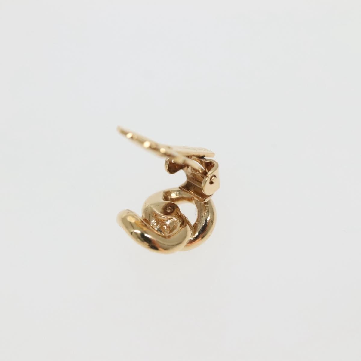 Dior Christian Dior Vintage Chain Link Clip-On Earrings Metal with Crystals Size ONE SIZE - 4 Thumbnail