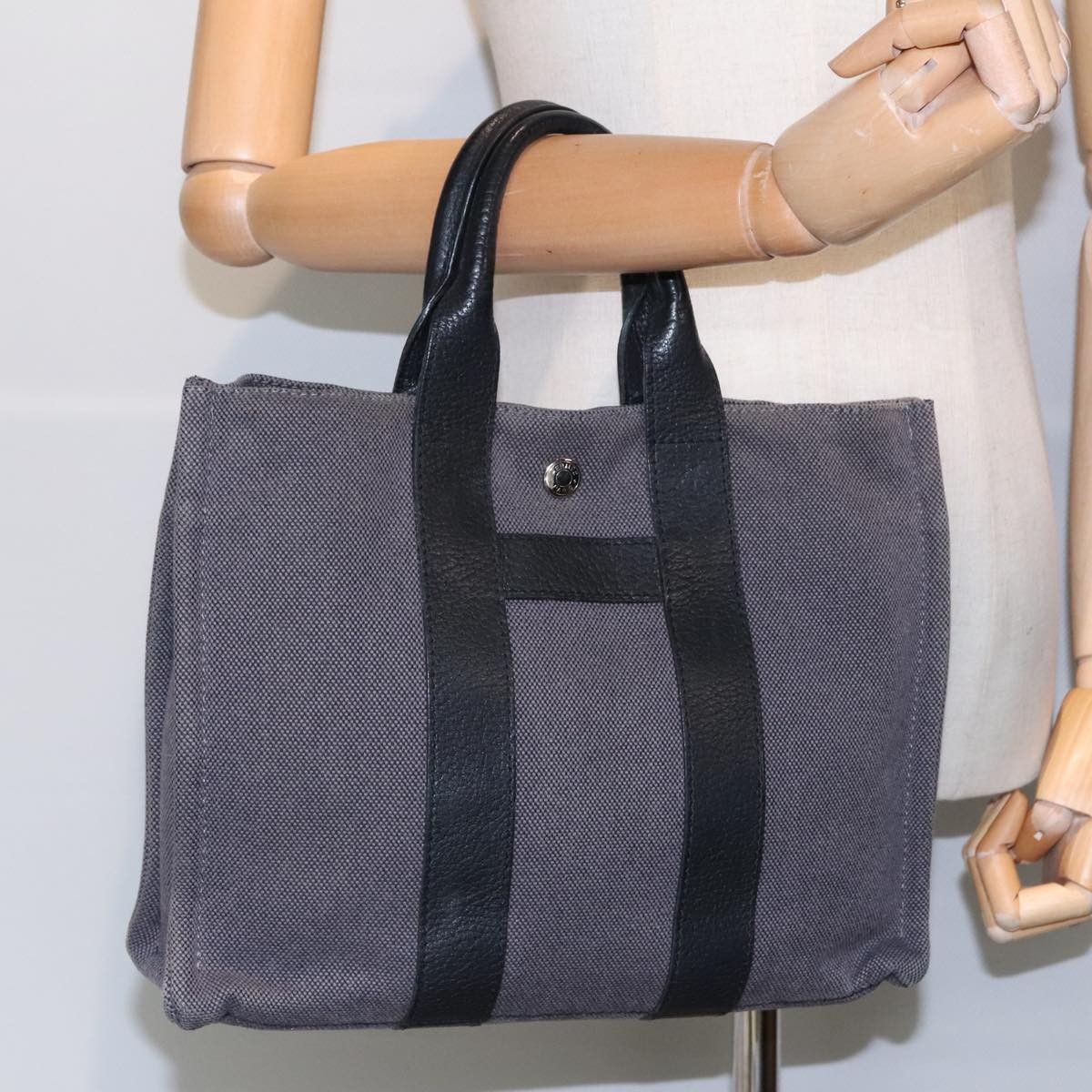 Hermes Hermes Sac Harnais Tote Toile and Leather Size ONE SIZE - 12 Thumbnail