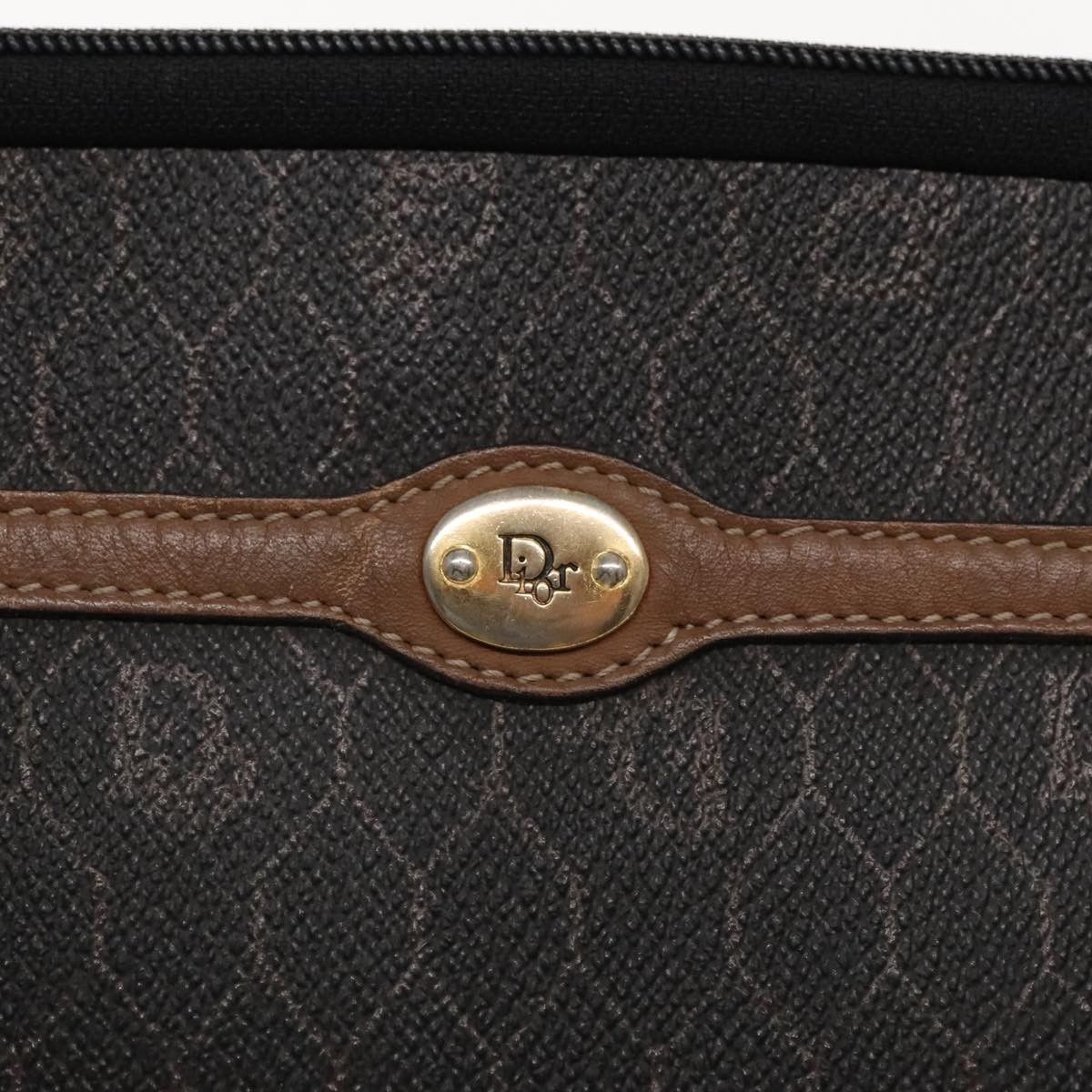 Dior Christian Dior Vintage Honeycomb Zip Pouch Coated Canvas Size ONE SIZE - 12 Thumbnail