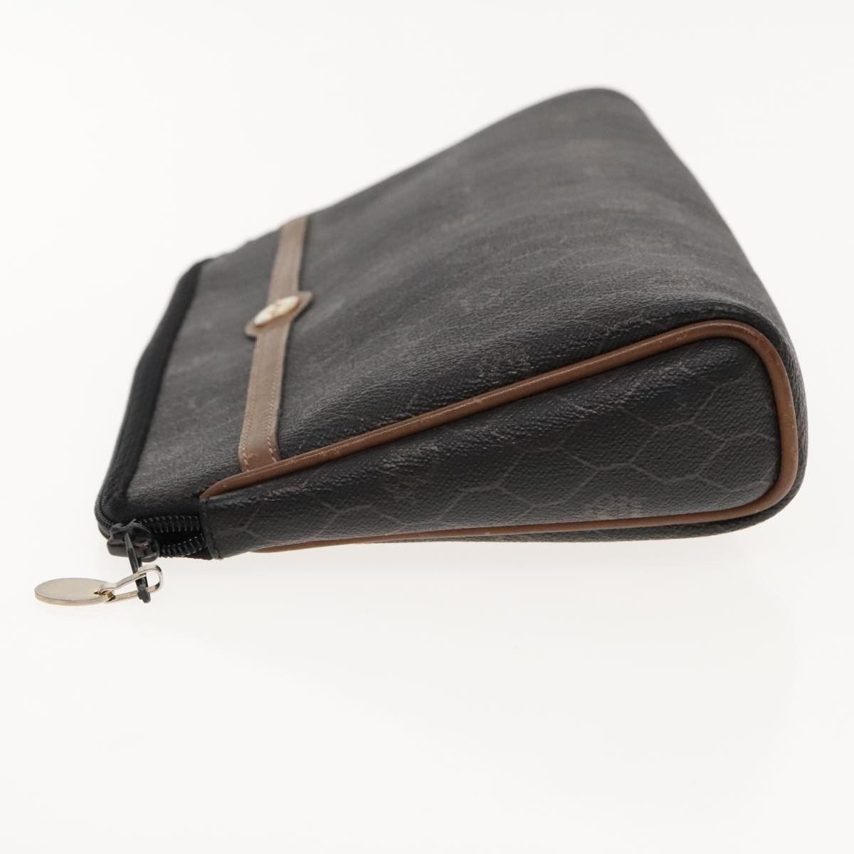 Dior Christian Dior Vintage Honeycomb Zip Pouch Coated Canvas Size ONE SIZE - 4 Thumbnail