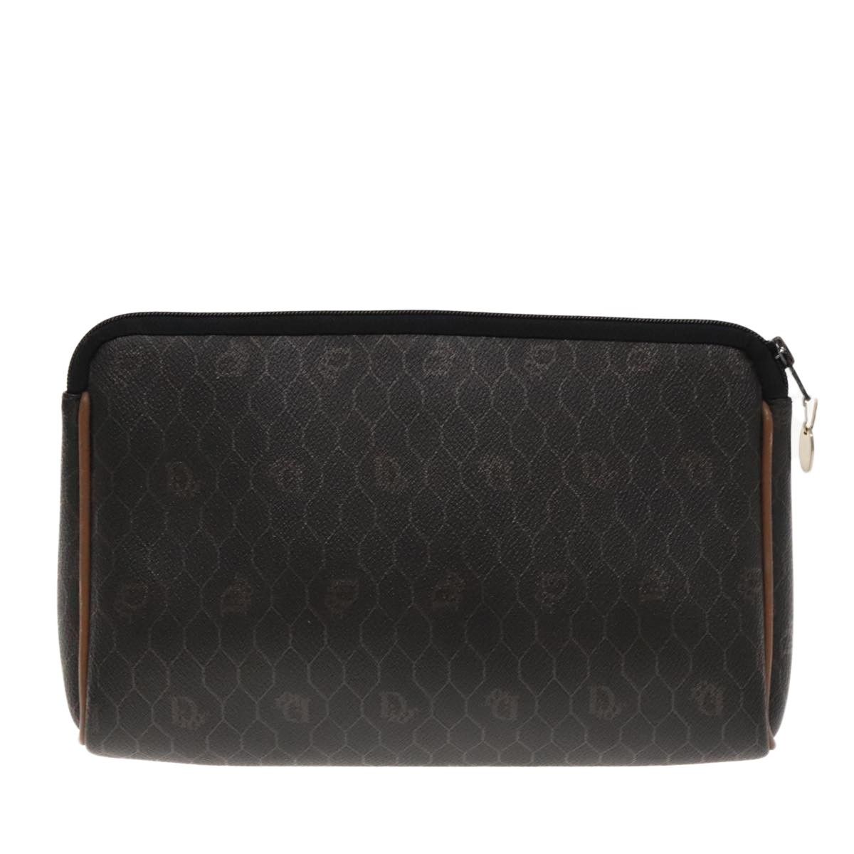 Dior Christian Dior Vintage Honeycomb Zip Pouch Coated Canvas Size ONE SIZE - 2 Thumbnail
