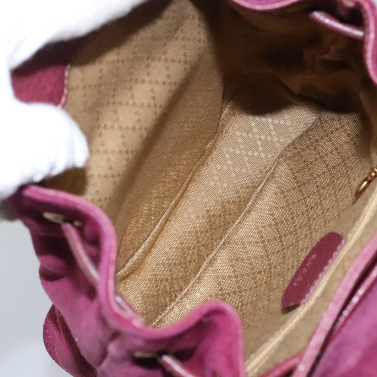 Gucci Gucci Vintage Bamboo Backpack Suede Size ONE SIZE - 5 Thumbnail
