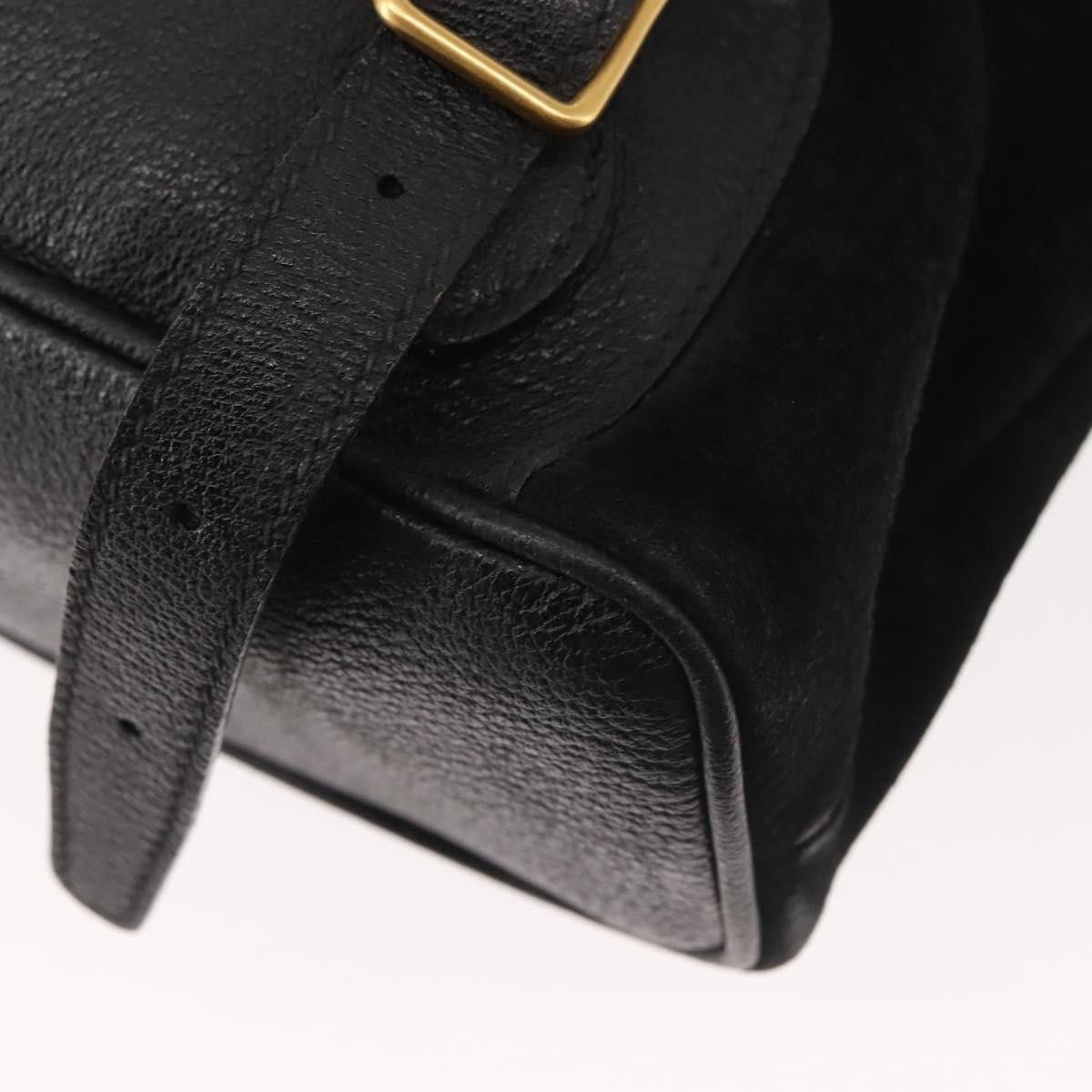 Gucci Gucci Vintage Bamboo Backpack Suede Size ONE SIZE - 11 Thumbnail