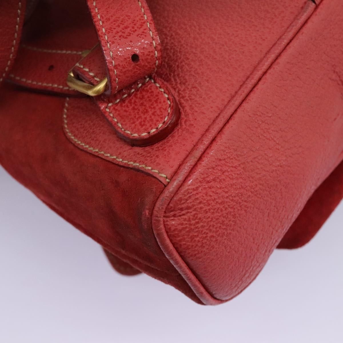 Gucci Gucci Vintage Bamboo Backpack Suede Size ONE SIZE - 20 Thumbnail