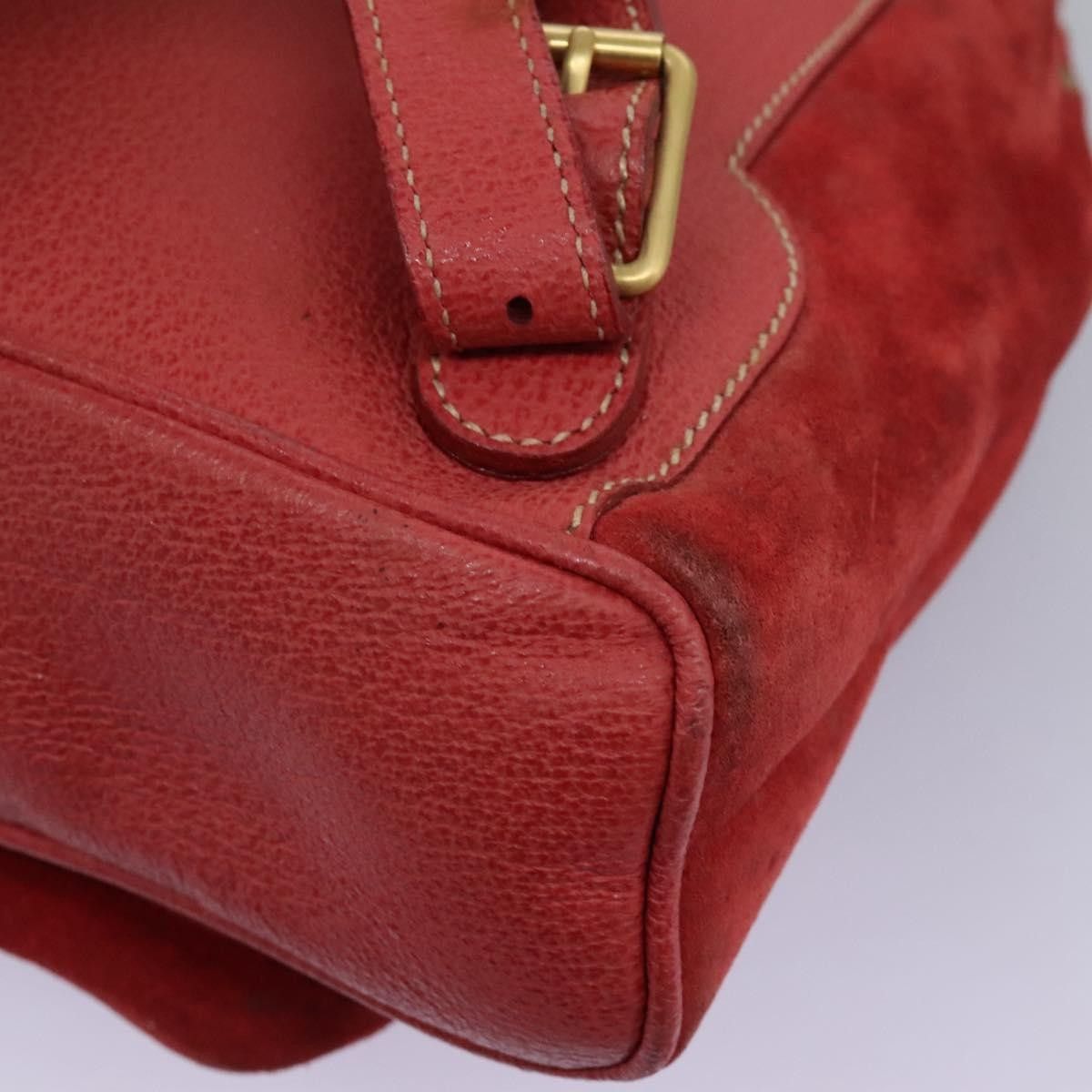Gucci Gucci Vintage Bamboo Backpack Suede Size ONE SIZE - 9 Thumbnail