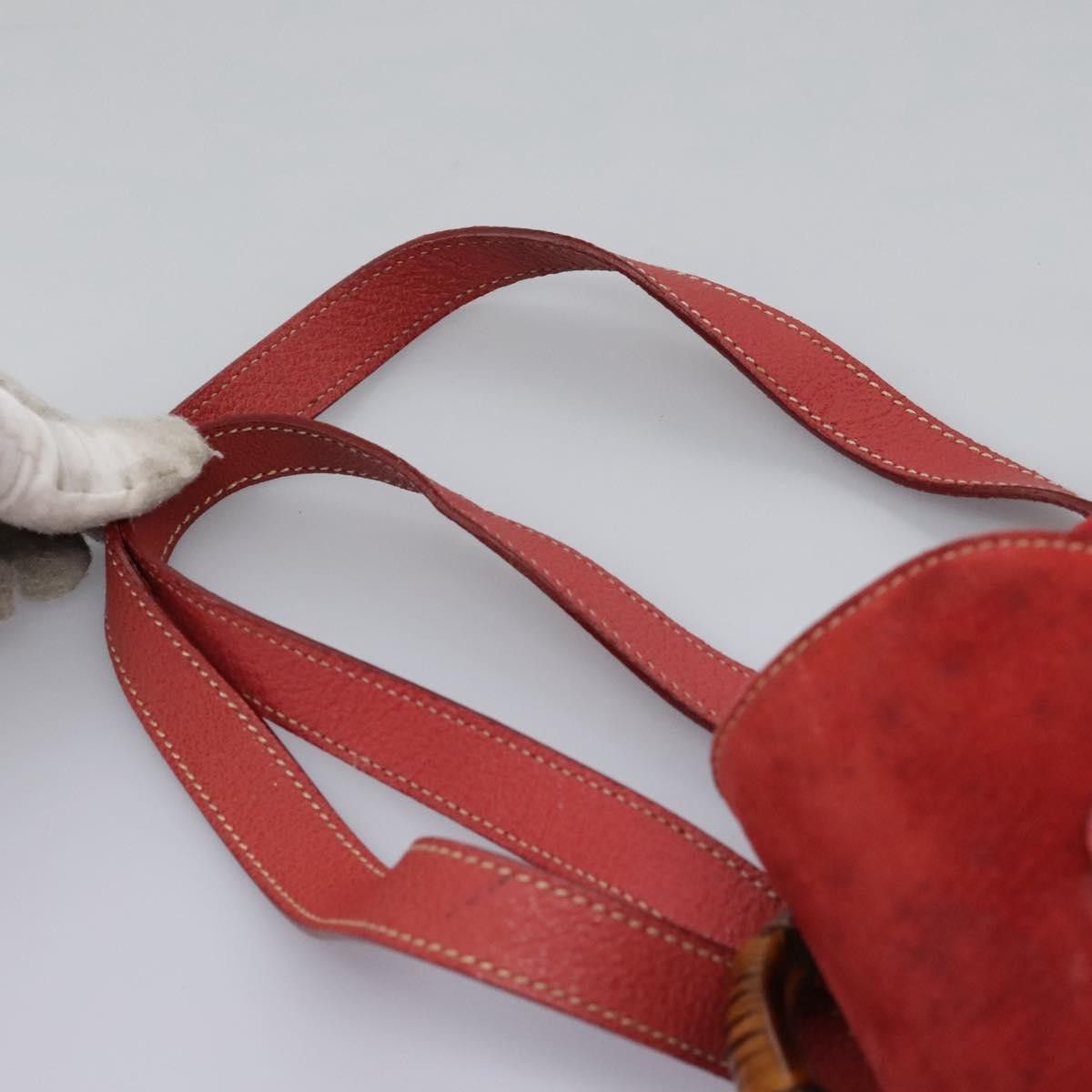 Gucci Gucci Vintage Bamboo Backpack Suede Size ONE SIZE - 19 Thumbnail