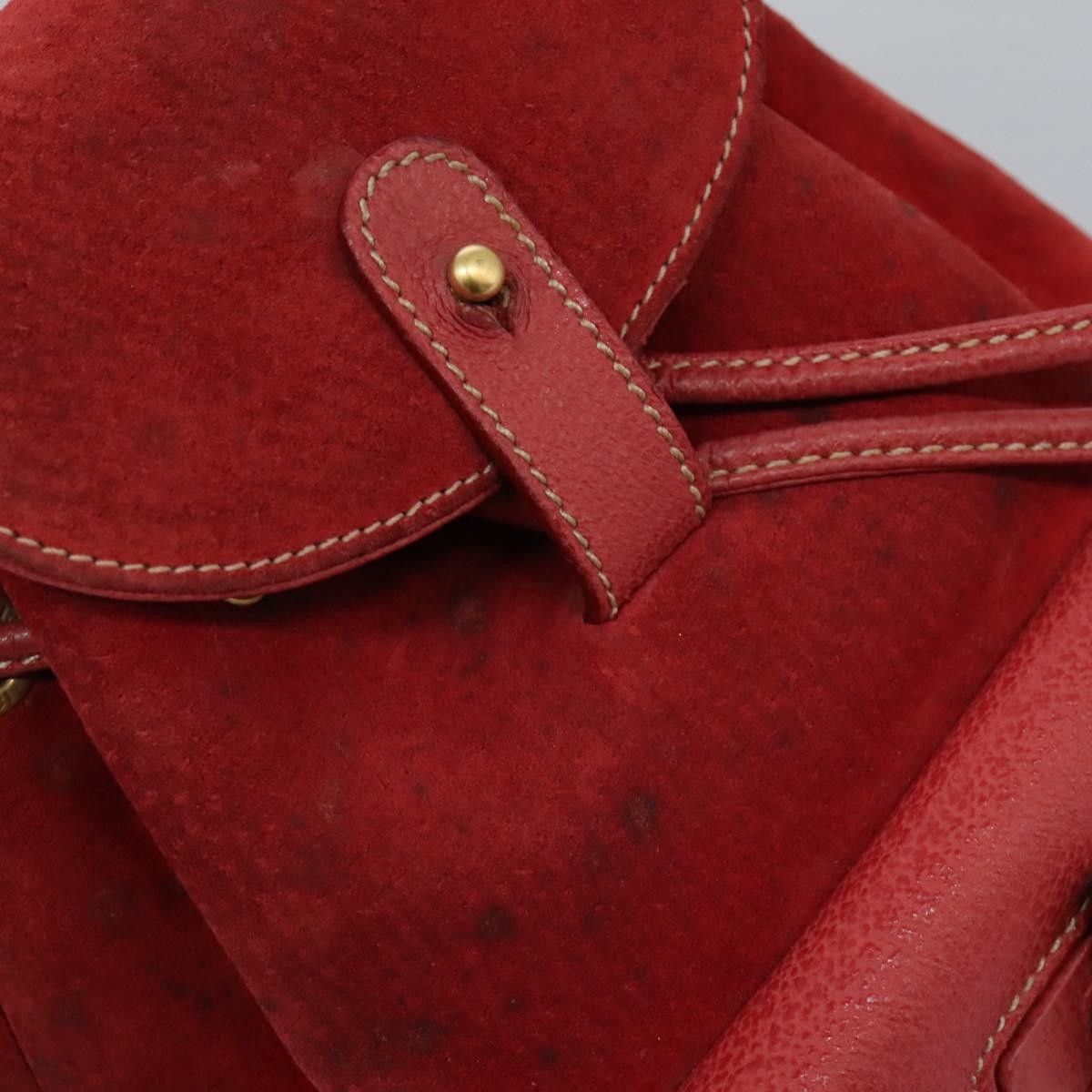 Gucci Gucci Vintage Bamboo Backpack Suede Size ONE SIZE - 22 Thumbnail
