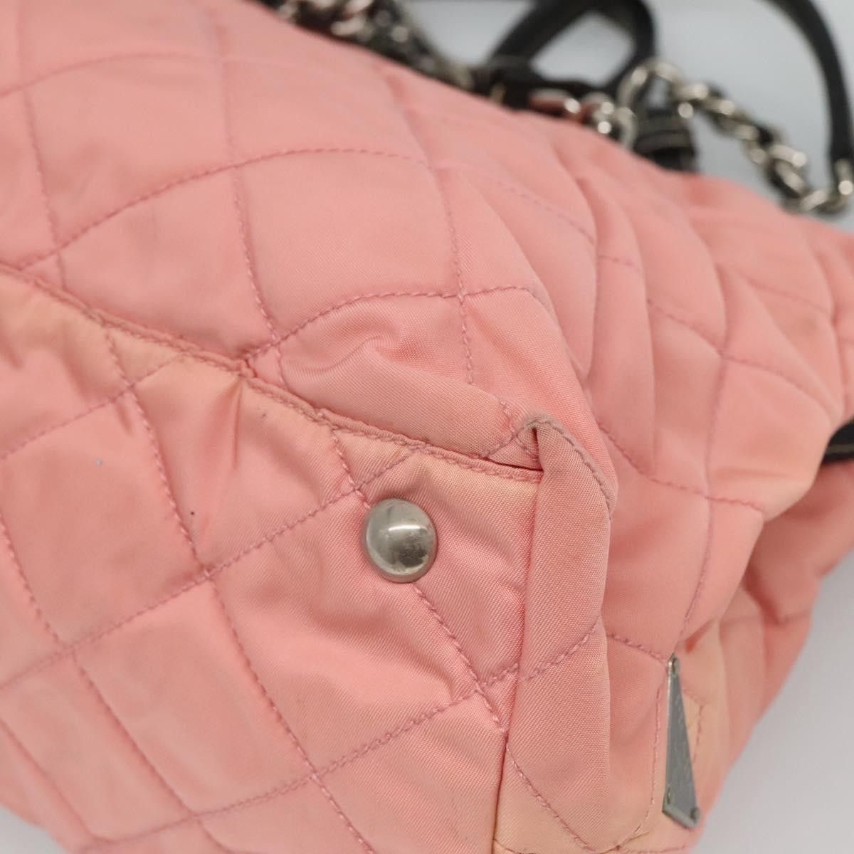 Prada Prada Chain Zip Tote Quilted Tessuto Size ONE SIZE - 13 Thumbnail