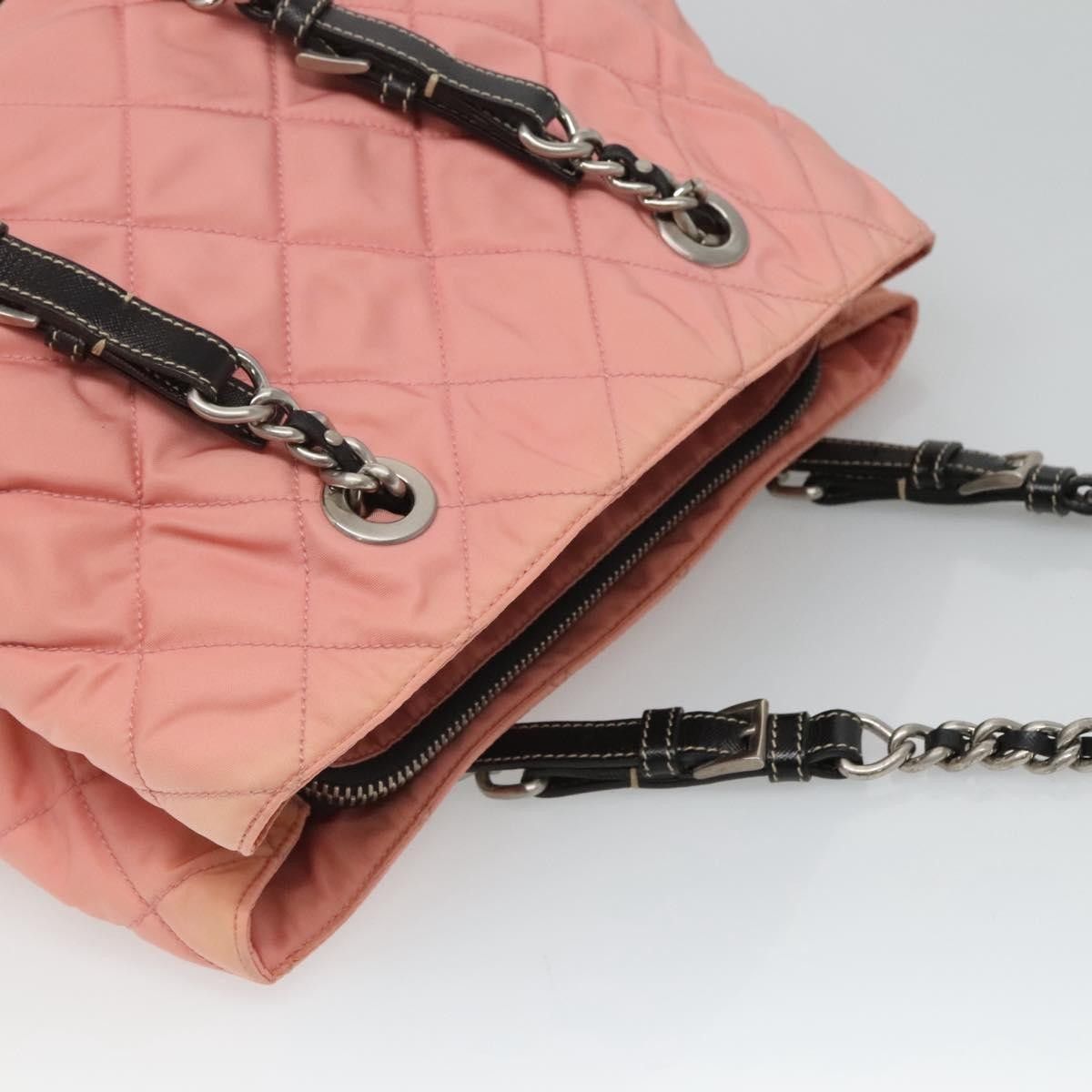 Prada Prada Chain Zip Tote Quilted Tessuto Size ONE SIZE - 17 Thumbnail