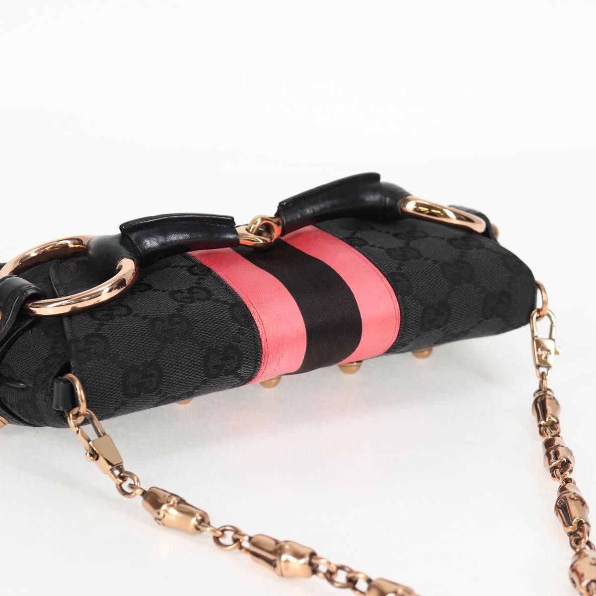 Gucci Gucci Horsebit Chain Clutch GG Canvas with Leather Size ONE SIZE - 18 Thumbnail