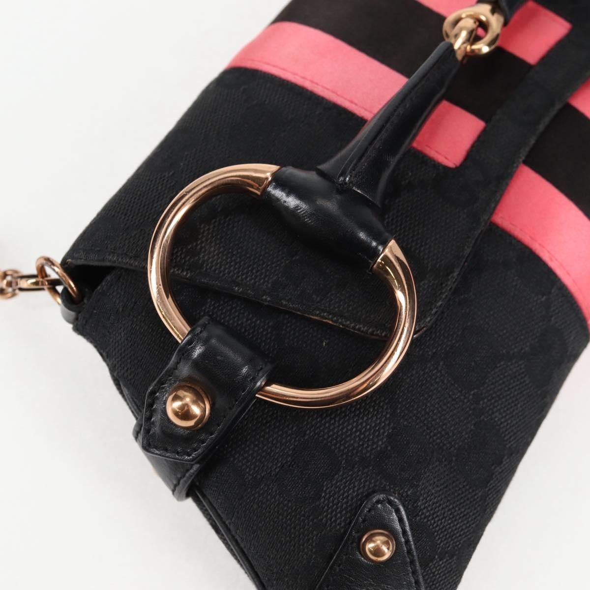 Gucci Gucci Horsebit Chain Clutch GG Canvas with Leather Size ONE SIZE - 15 Thumbnail