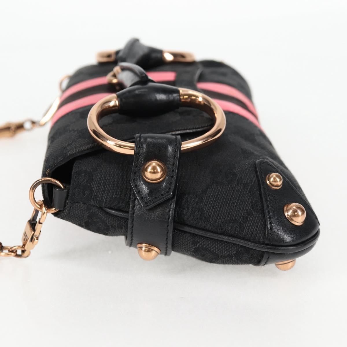 Gucci Gucci Horsebit Chain Clutch GG Canvas with Leather Size ONE SIZE - 3 Thumbnail