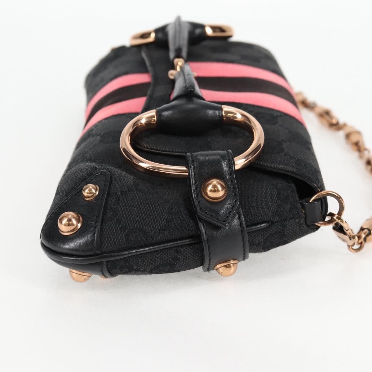 Gucci Gucci Horsebit Chain Clutch GG Canvas with Leather Size ONE SIZE - 4 Thumbnail