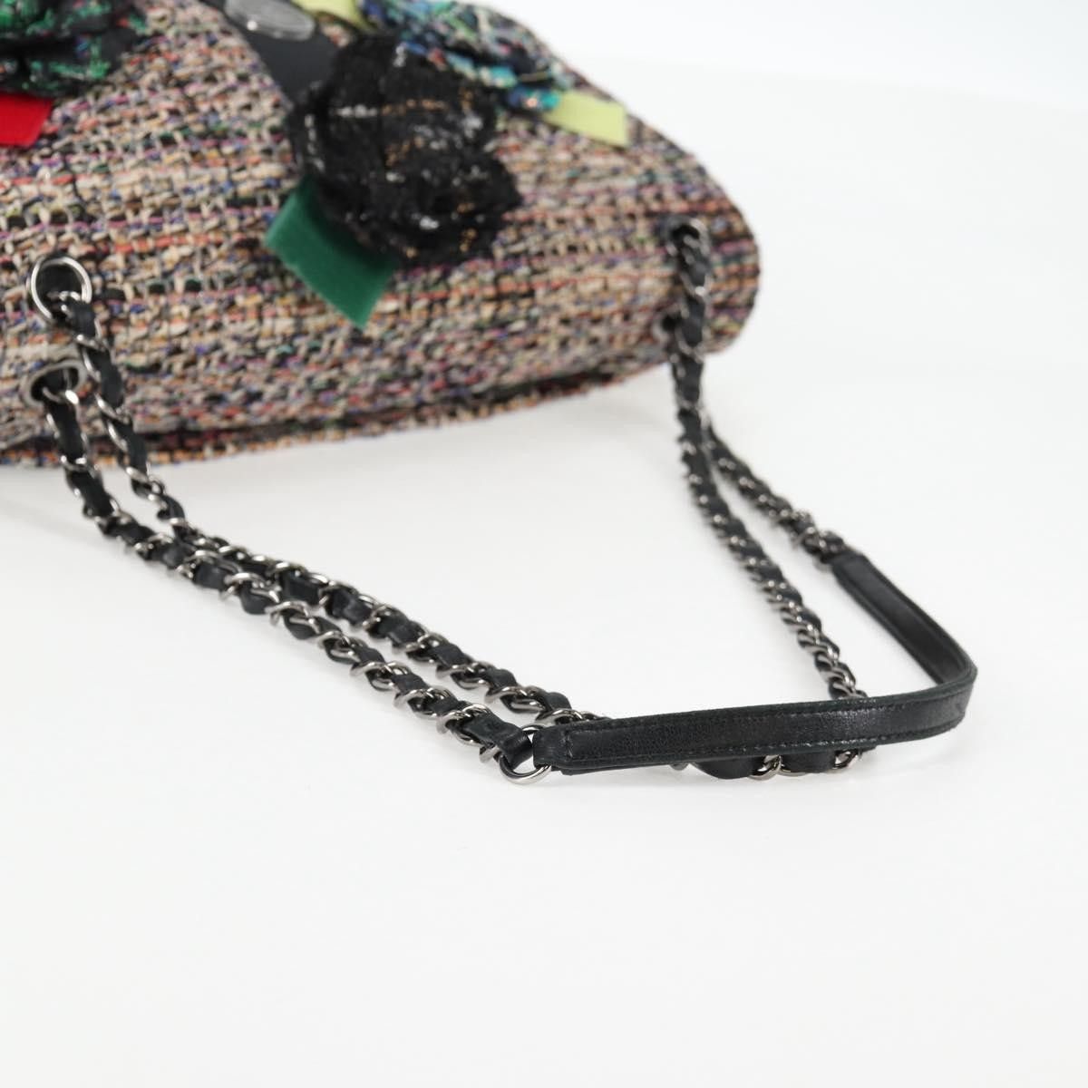 Chanel Chanel Camellia Flap Shoulder Bag Tweed Size ONE SIZE - 8 Thumbnail