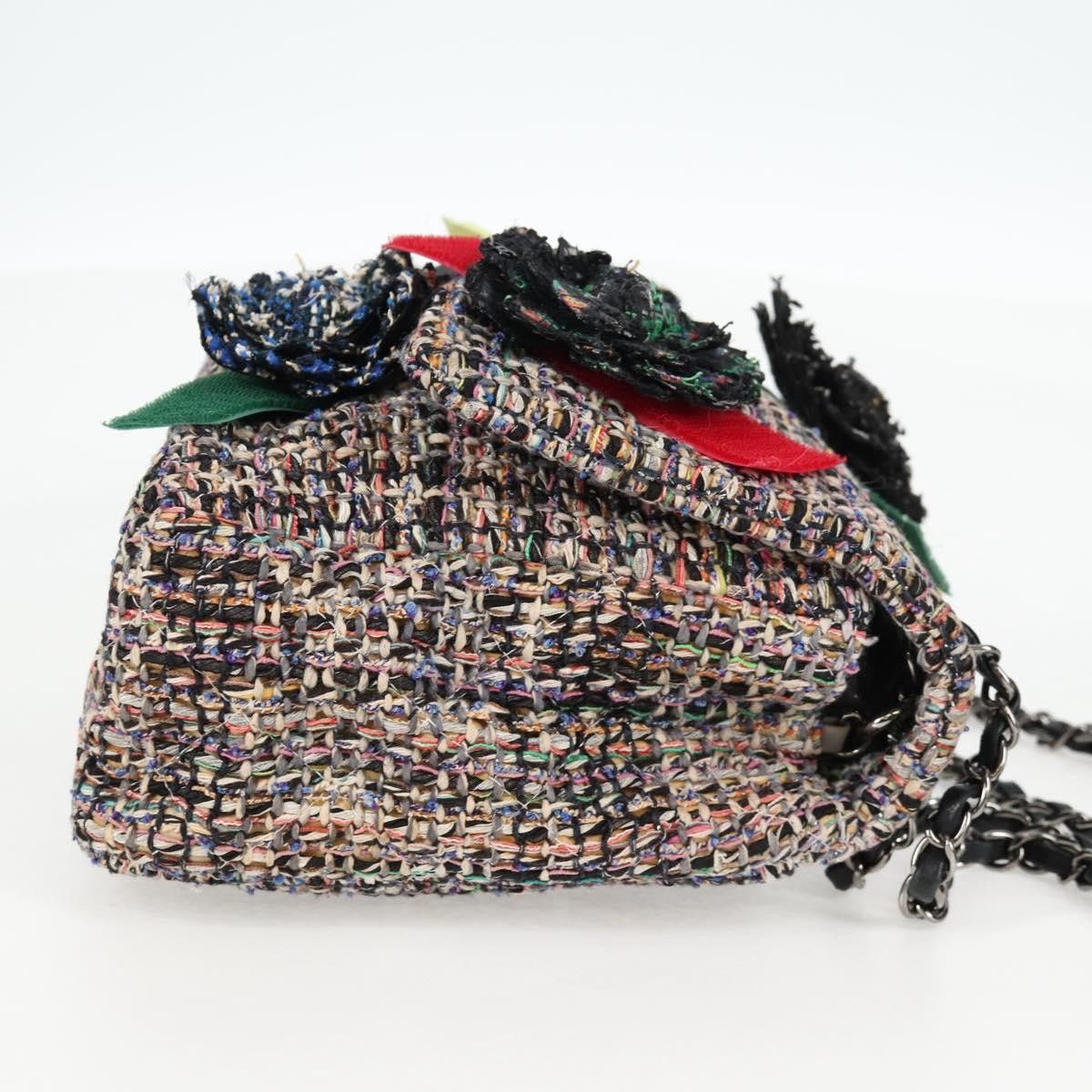 Chanel Chanel Camellia Flap Shoulder Bag Tweed Size ONE SIZE - 4 Thumbnail