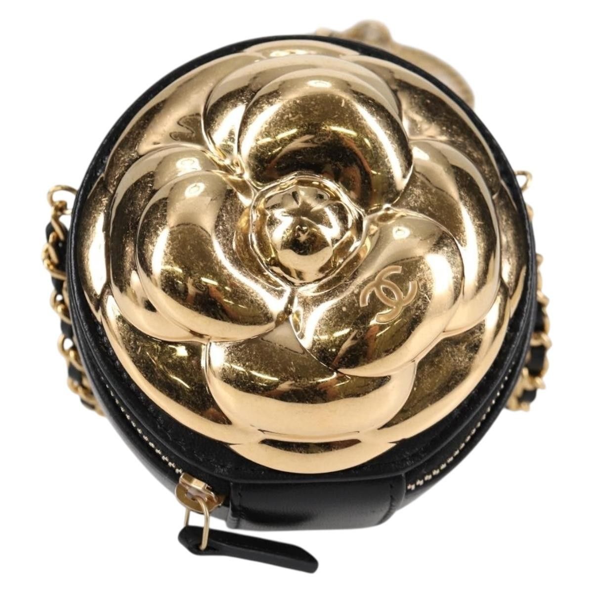 Chanel Chanel Round Camellia Coin Purse Leather Size ONE SIZE - 14 Thumbnail