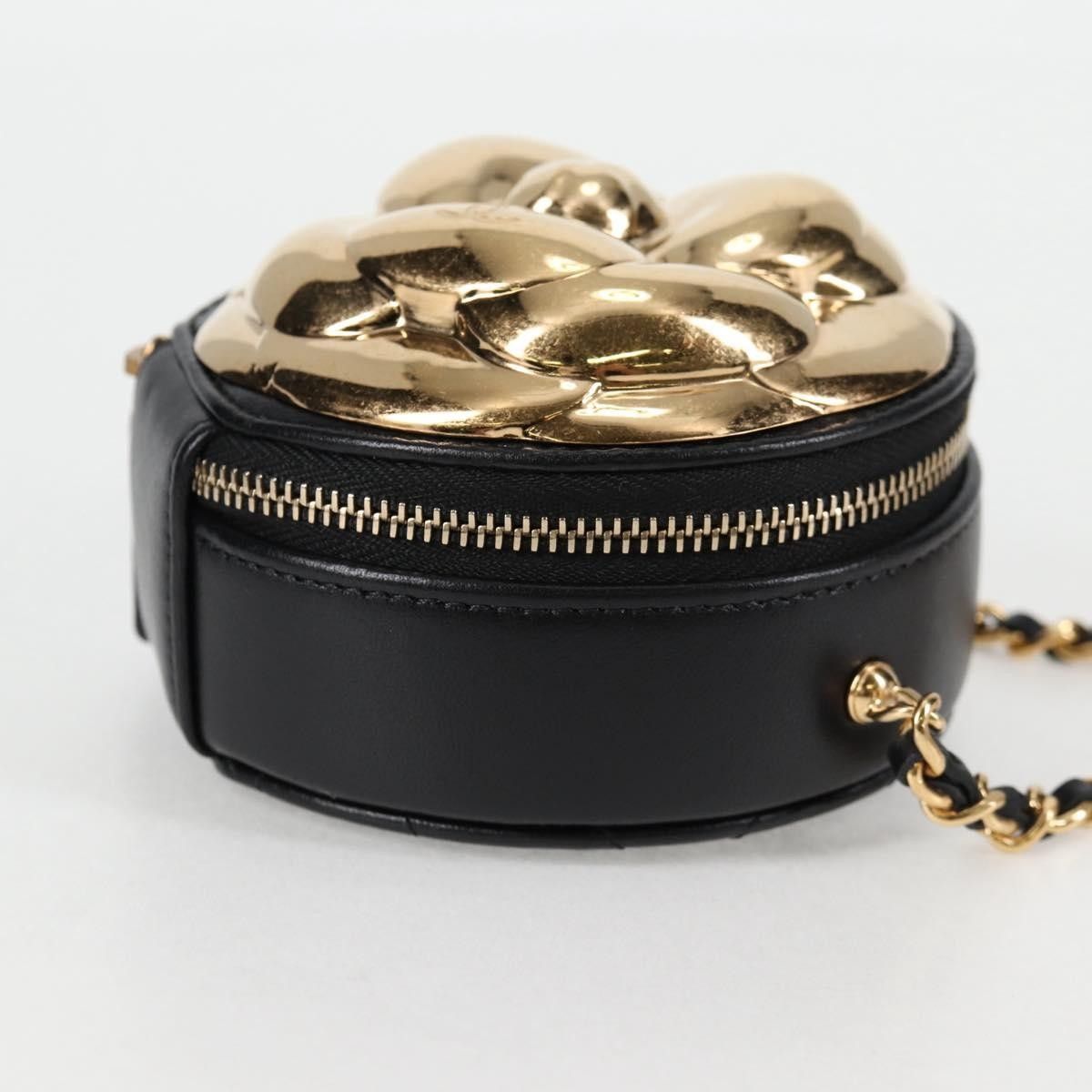 Chanel Chanel Round Camellia Coin Purse Leather Size ONE SIZE - 4 Thumbnail