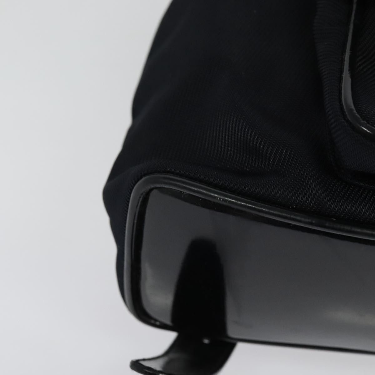 Gucci Gucci Vintage Bamboo Backpack Nylon and Patent Leather Size ONE SIZE - 9 Thumbnail