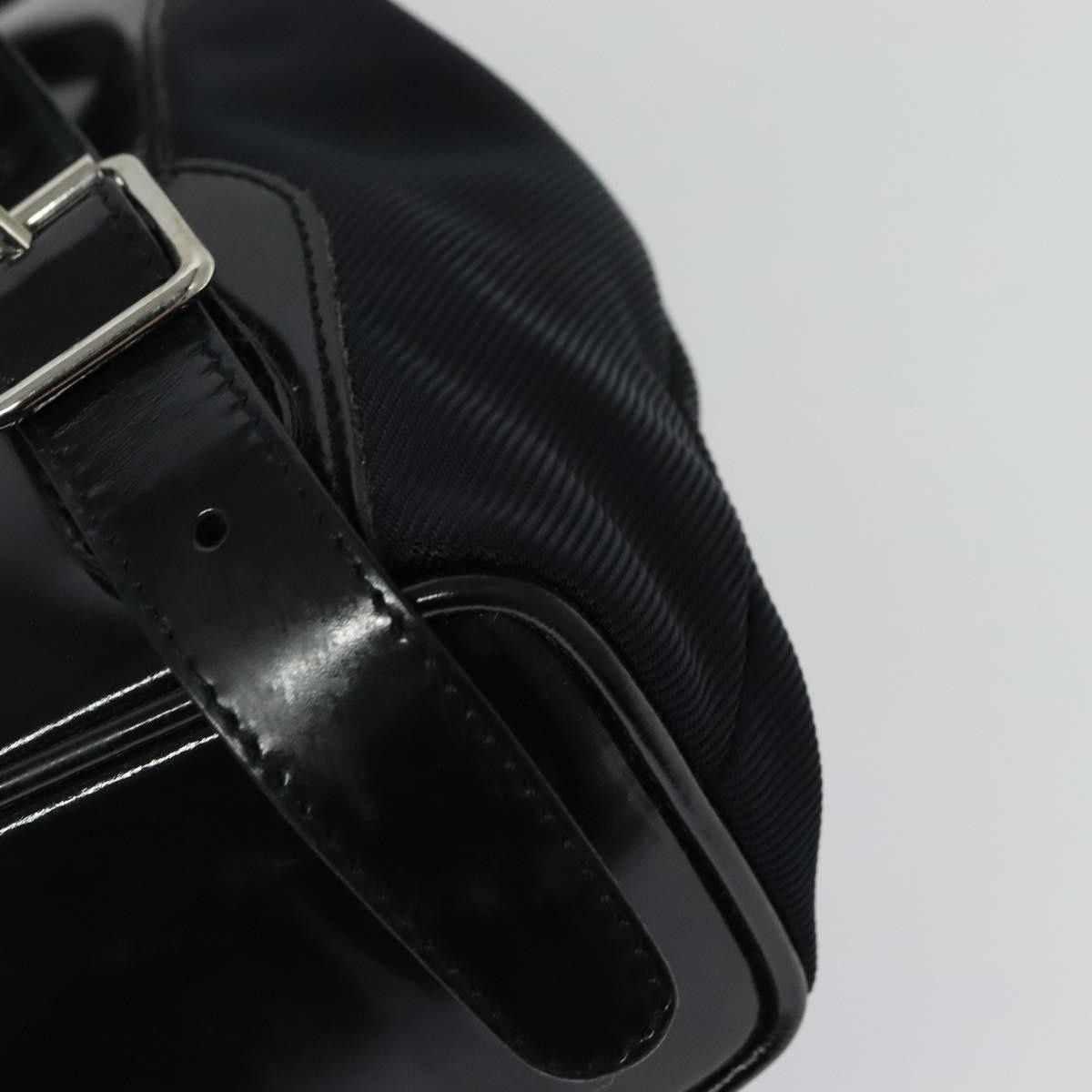 Gucci Gucci Vintage Bamboo Backpack Nylon and Patent Leather Size ONE SIZE - 13 Thumbnail