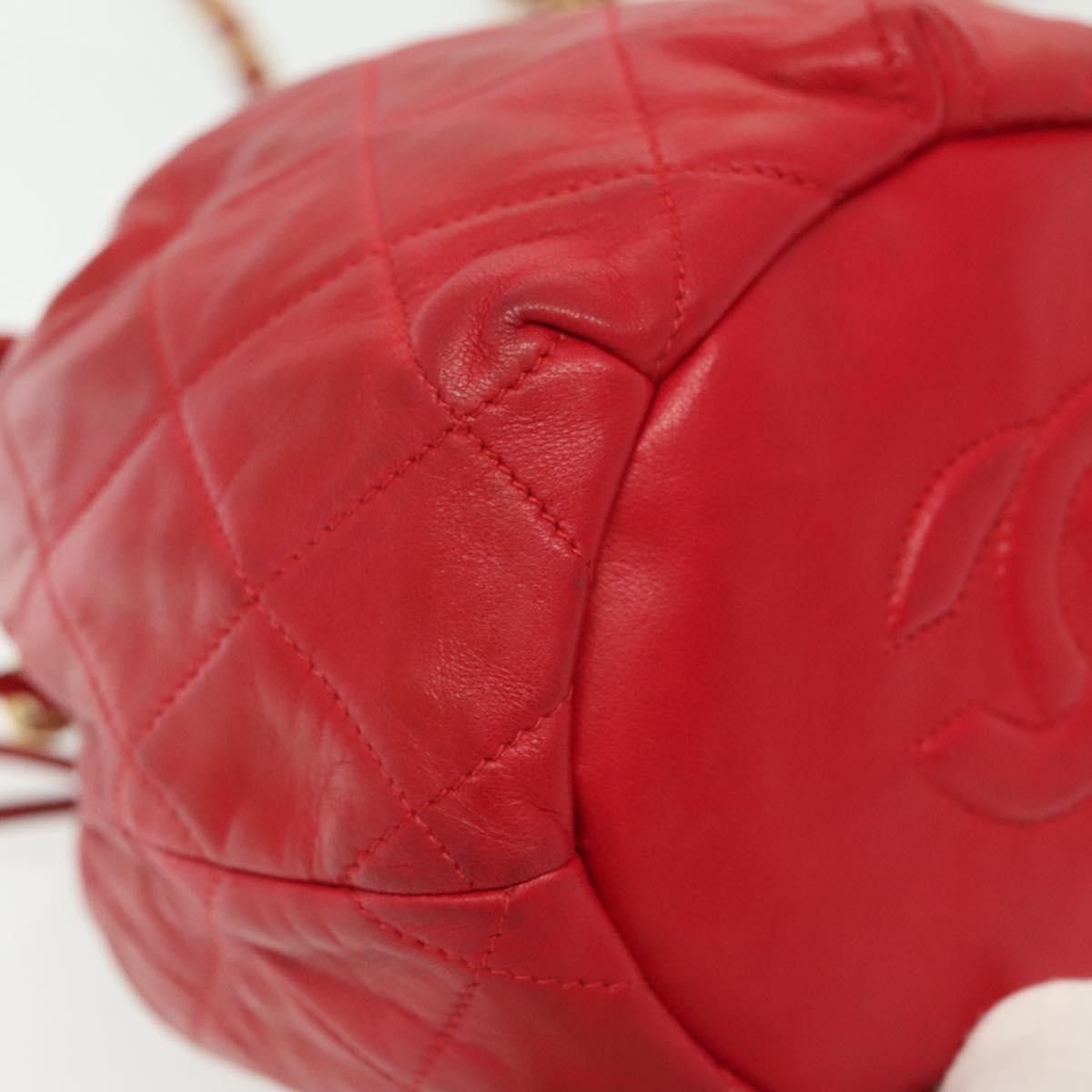 Chanel Chanel Drawstring Bucket Bag Lambskin Size ONE SIZE - 9 Thumbnail