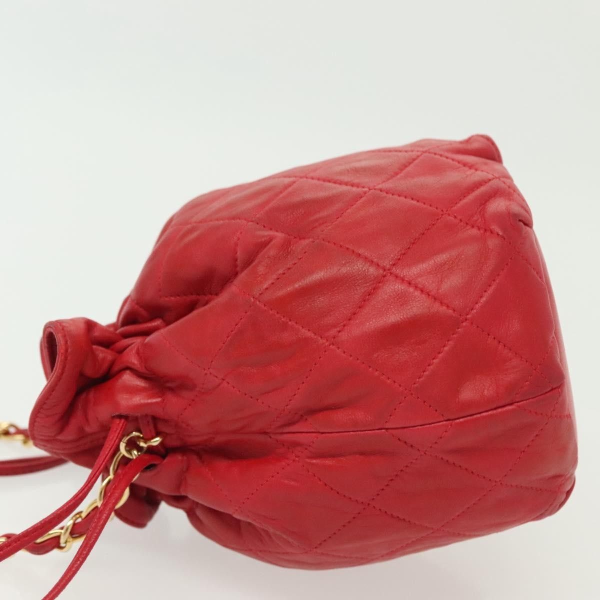 Chanel Chanel Drawstring Bucket Bag Lambskin Size ONE SIZE - 4 Thumbnail