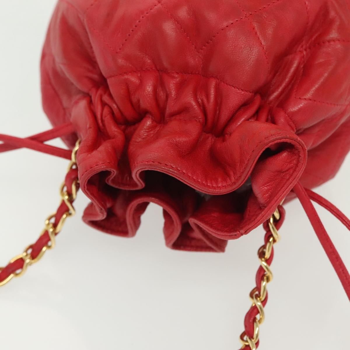 Chanel Chanel Drawstring Bucket Bag Lambskin Size ONE SIZE - 15 Thumbnail