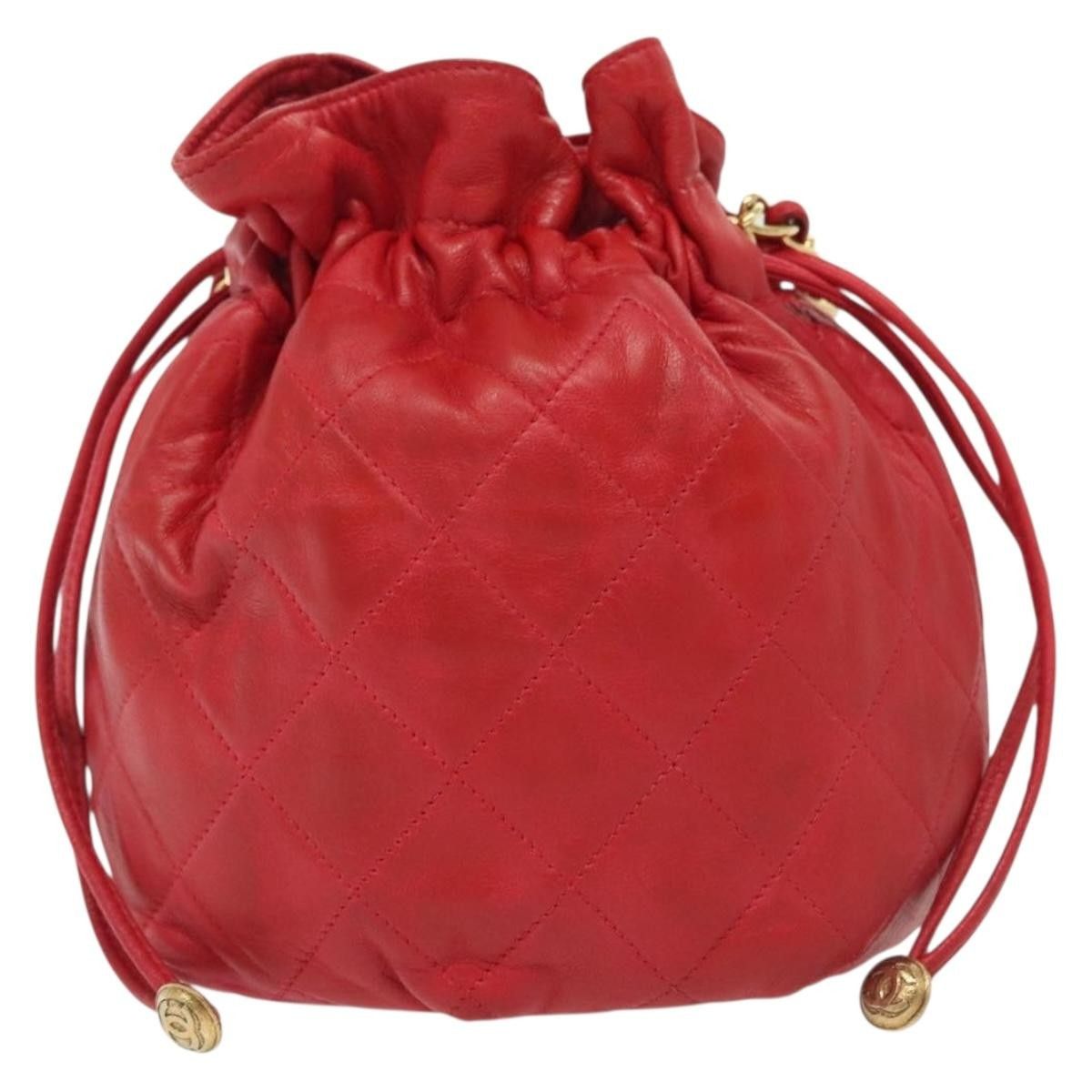 Chanel Chanel Drawstring Bucket Bag Lambskin Size ONE SIZE - 18 Thumbnail