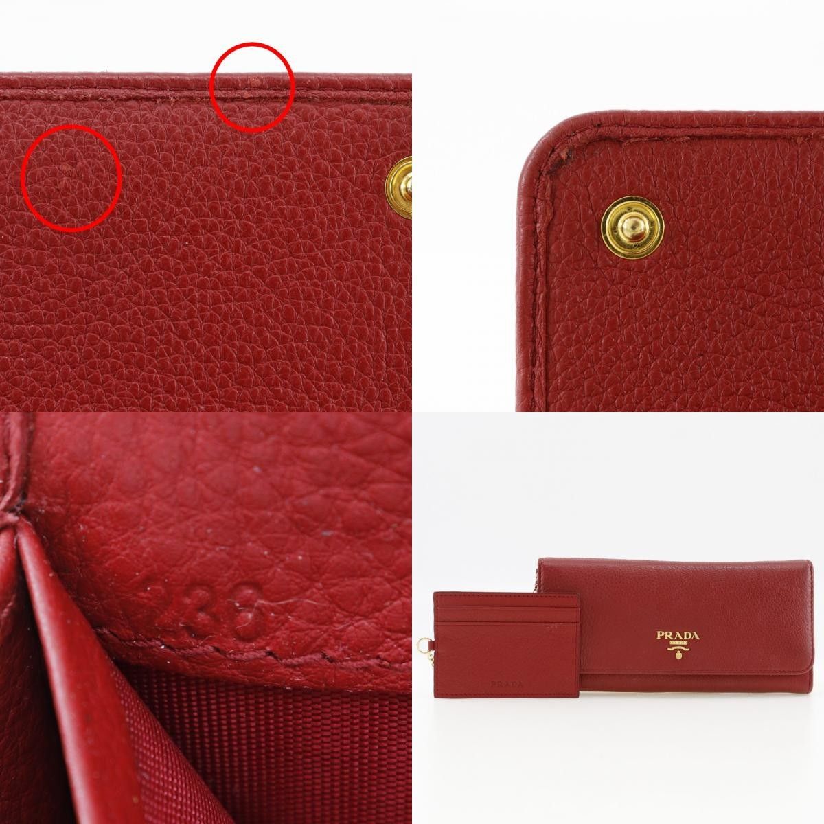 Prada Prada Continental Wallet Vitello Daino Size ONE SIZE - 12 Thumbnail