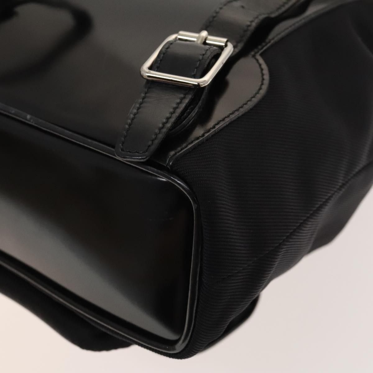 Gucci Gucci Vintage Bamboo Backpack Nylon and Patent Leather Size ONE SIZE - 12 Thumbnail