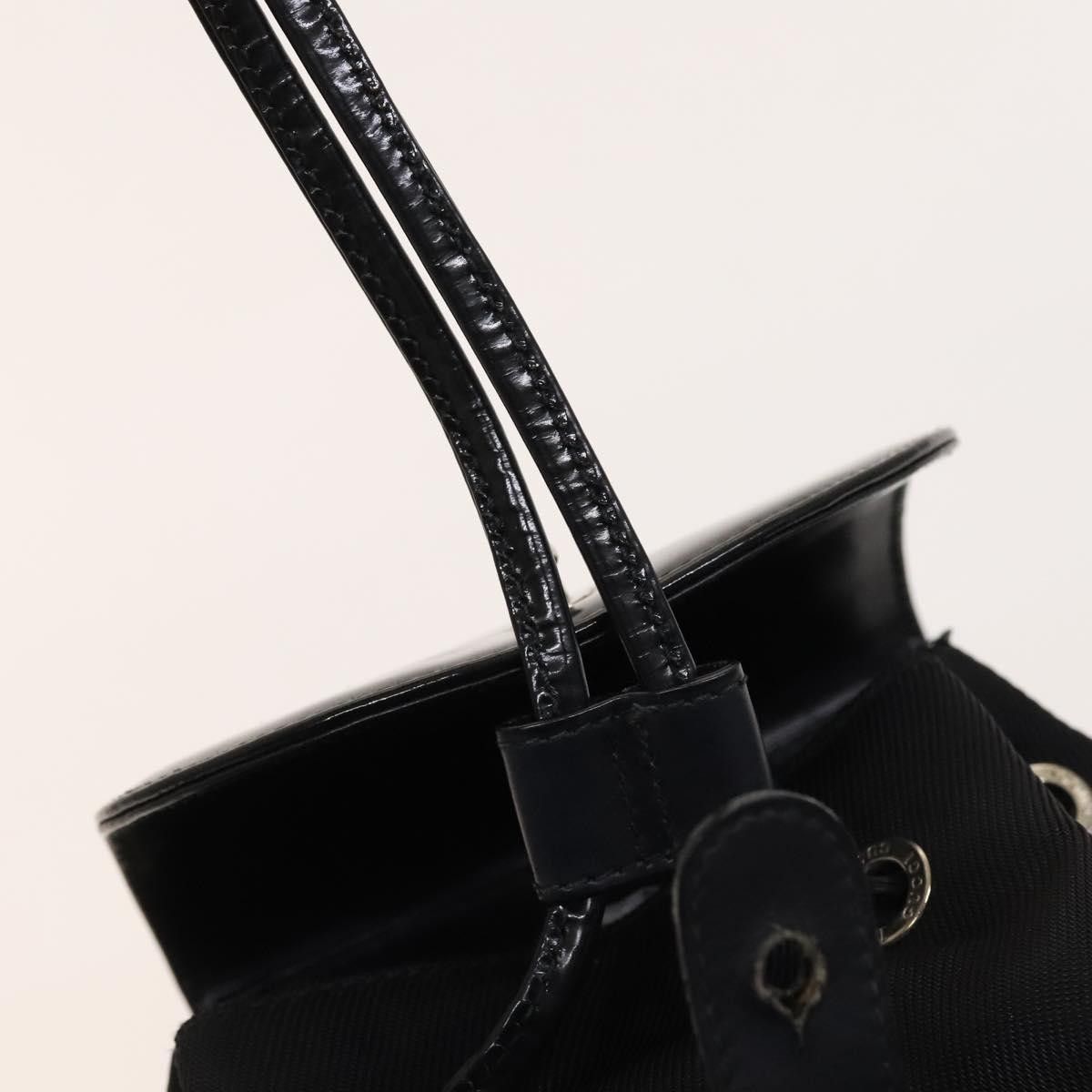 Gucci Gucci Vintage Bamboo Backpack Nylon and Patent Leather Size ONE SIZE - 15 Thumbnail