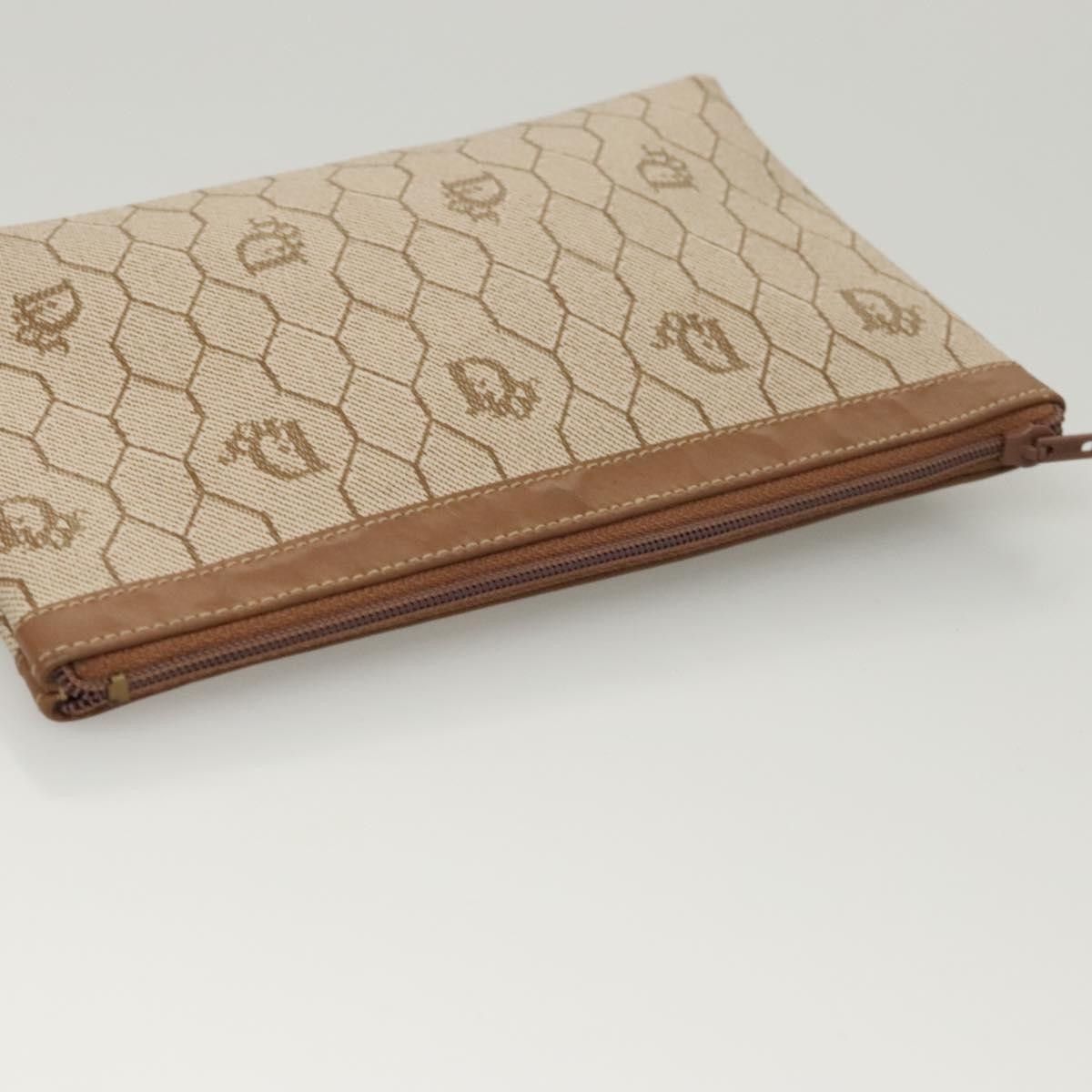 Dior Christian Dior Vintage Honeycomb Zip Pouch Coated Canvas Size ONE SIZE - 5 Thumbnail