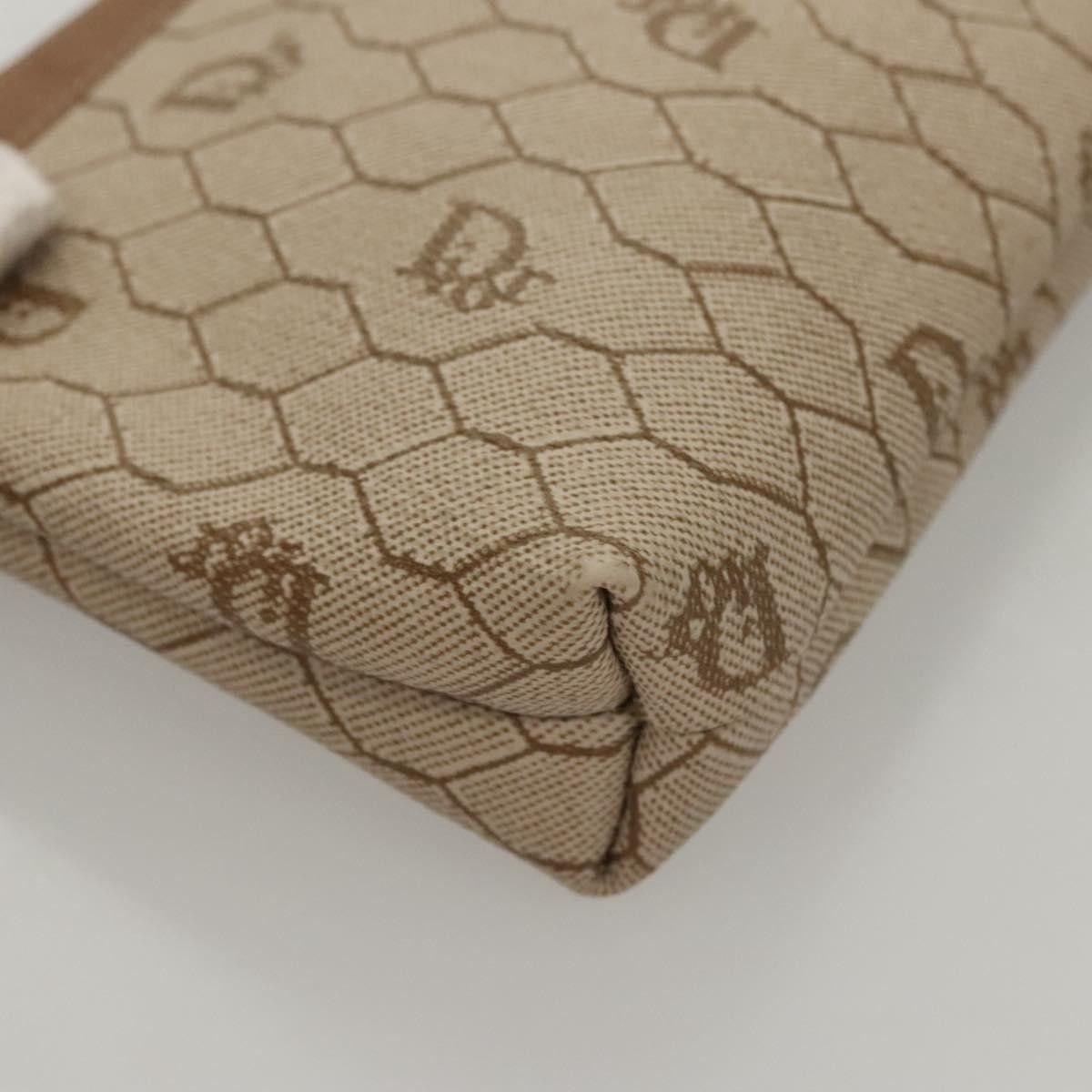 Dior Christian Dior Vintage Honeycomb Zip Pouch Coated Canvas Size ONE SIZE - 7 Thumbnail