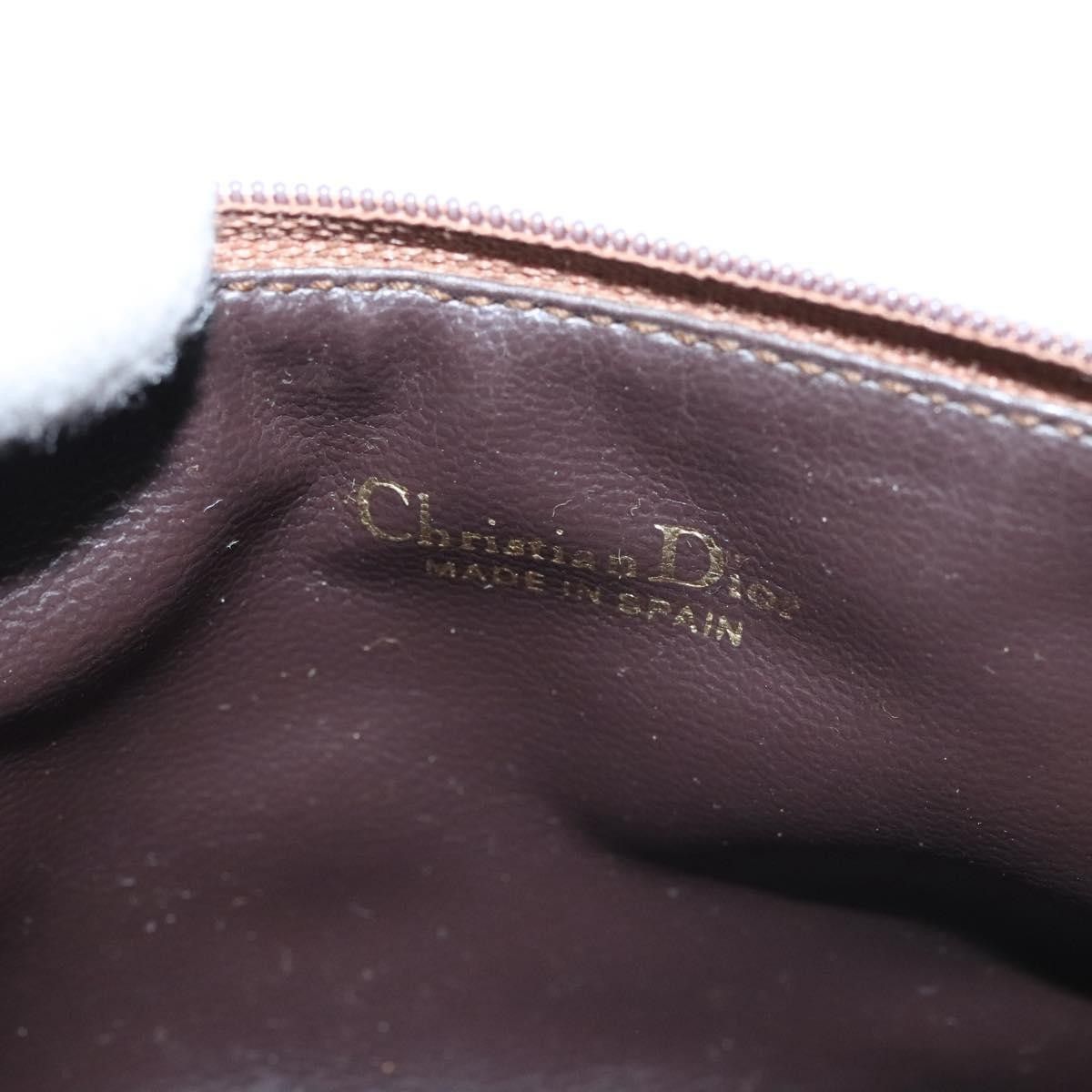 Dior Christian Dior Vintage Honeycomb Zip Pouch Coated Canvas Size ONE SIZE - 9 Thumbnail