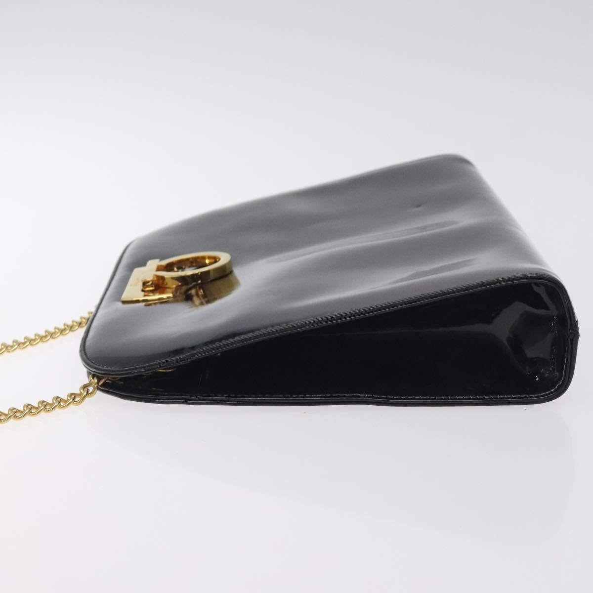 Salvatore Ferragamo Salvatore Ferragamo Vintage Gancini Chain Shoulder Bag Leather Size ONE SIZE - 4 Thumbnail