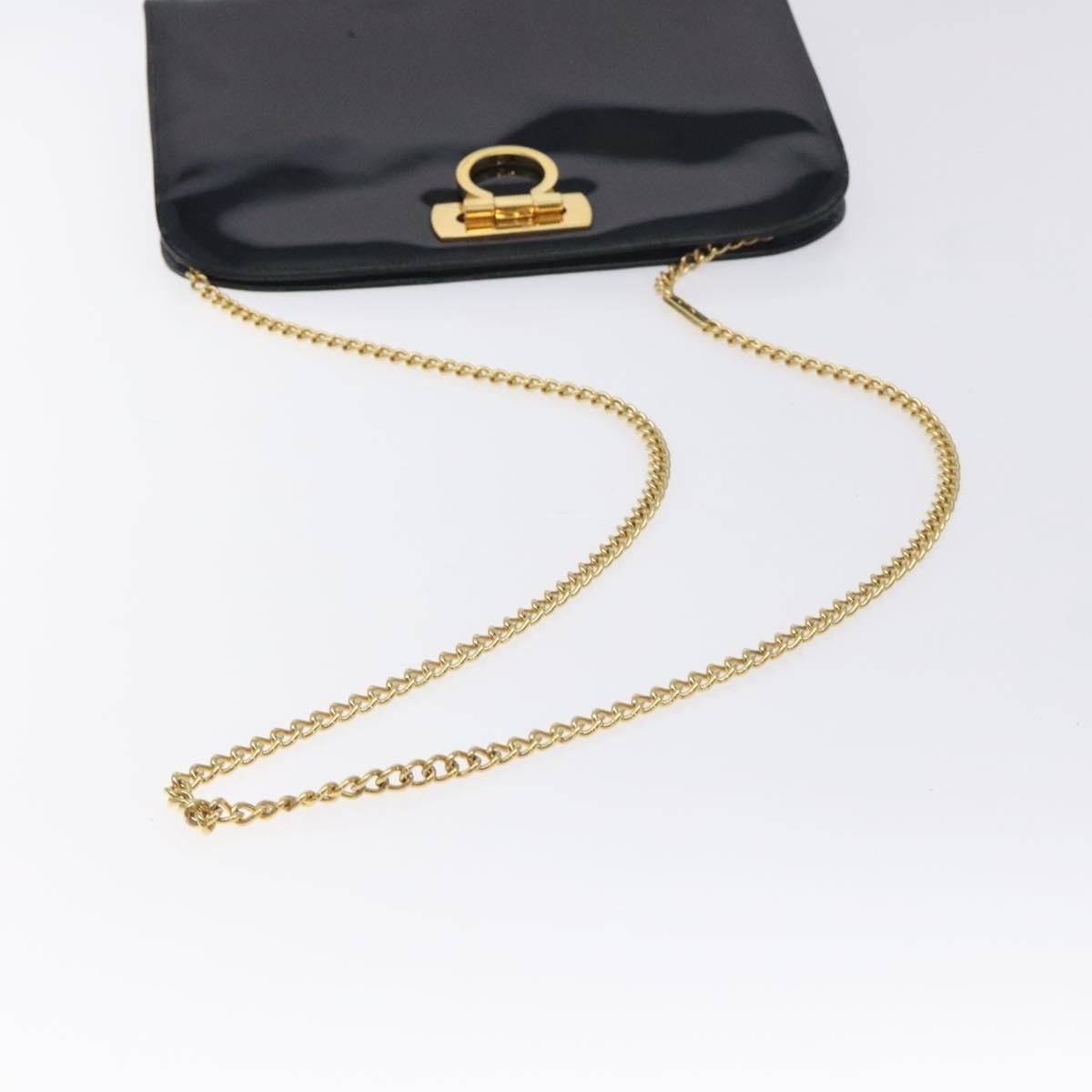 Salvatore Ferragamo Salvatore Ferragamo Vintage Gancini Chain Shoulder Bag Leather Size ONE SIZE - 7 Thumbnail