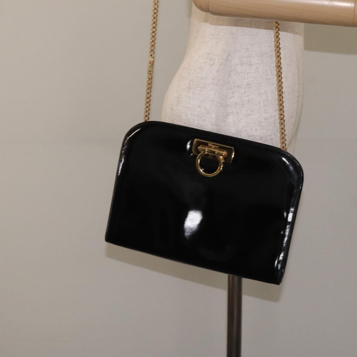 Salvatore Ferragamo Salvatore Ferragamo Vintage Gancini Chain Shoulder Bag Leather Size ONE SIZE - 14 Thumbnail