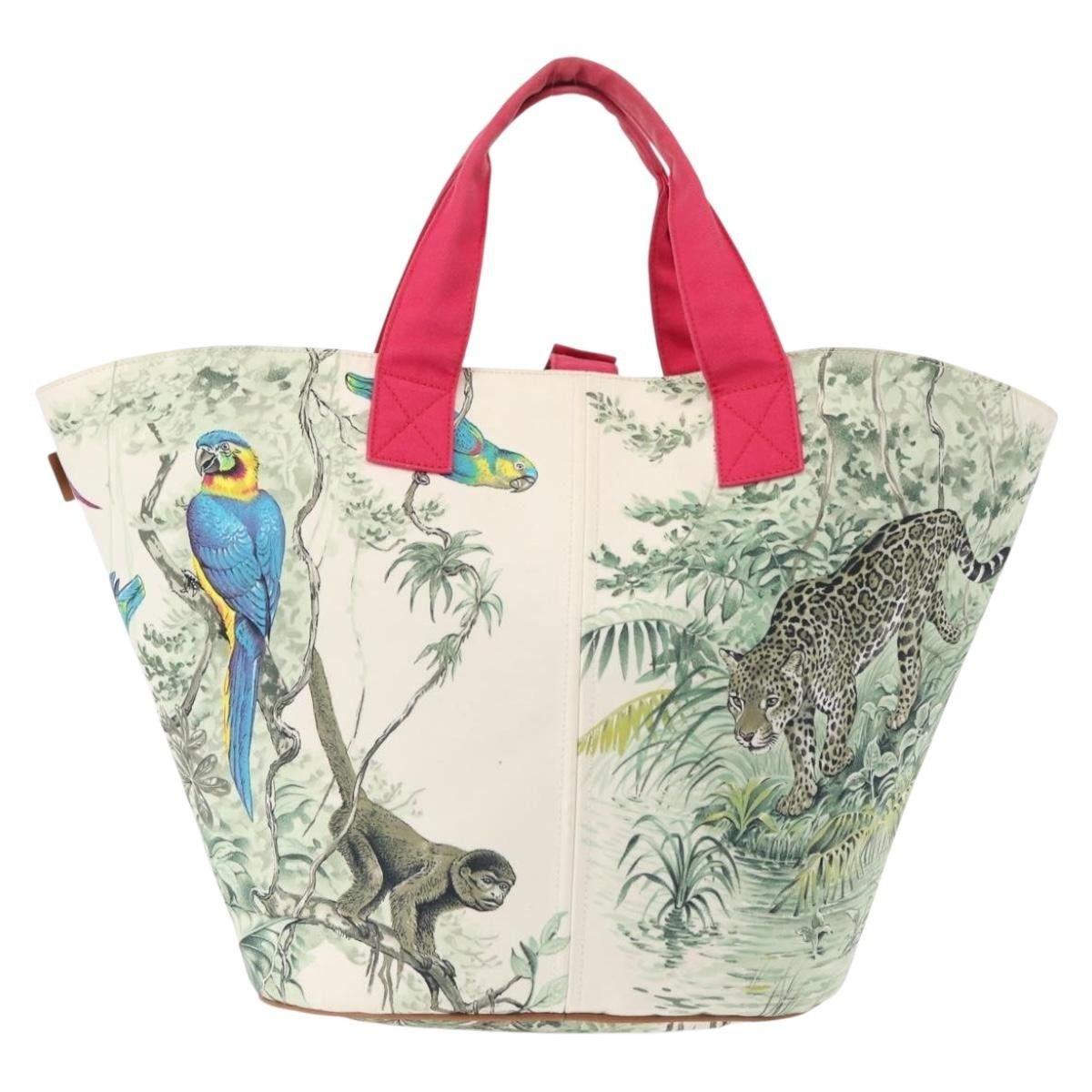 Hermes Hermes Panier De Plage Handbag Printed Canvas Size ONE SIZE - 2 Thumbnail