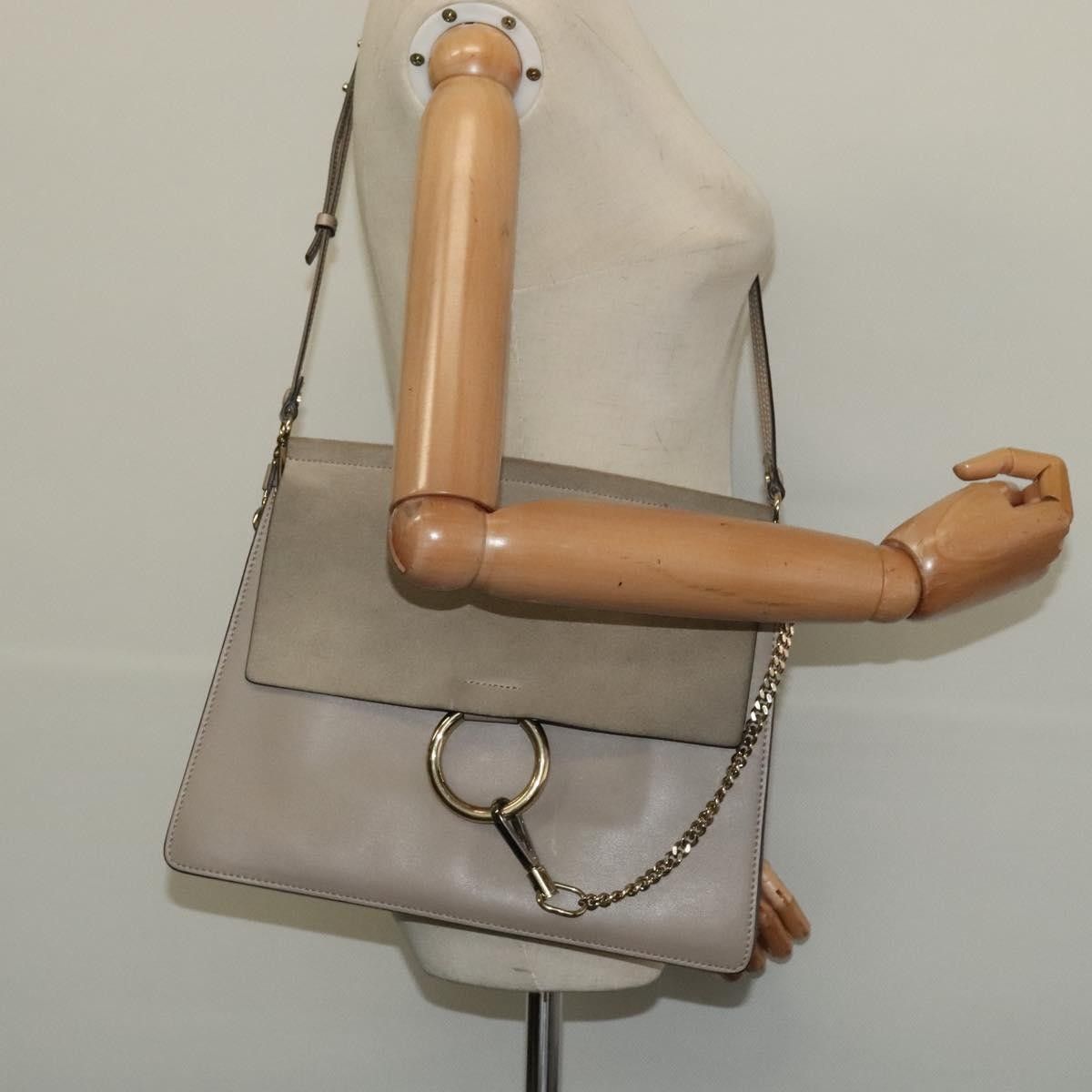 Chloe Chloe Faye Shoulder Bag Leather and Suede Size ONE SIZE - 13 Thumbnail