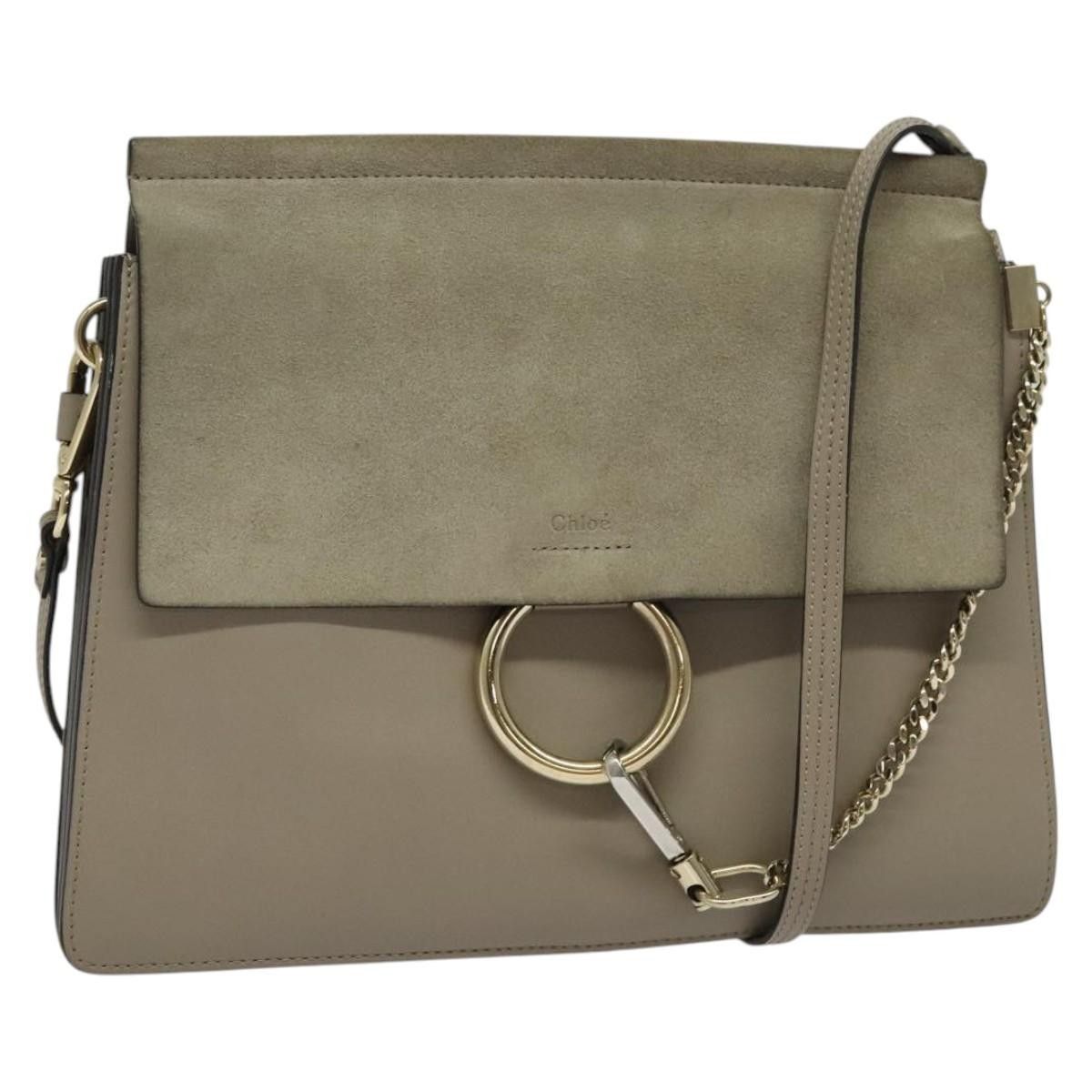 Chloe Chloe Faye Shoulder Bag Leather and Suede Size ONE SIZE - 15 Thumbnail